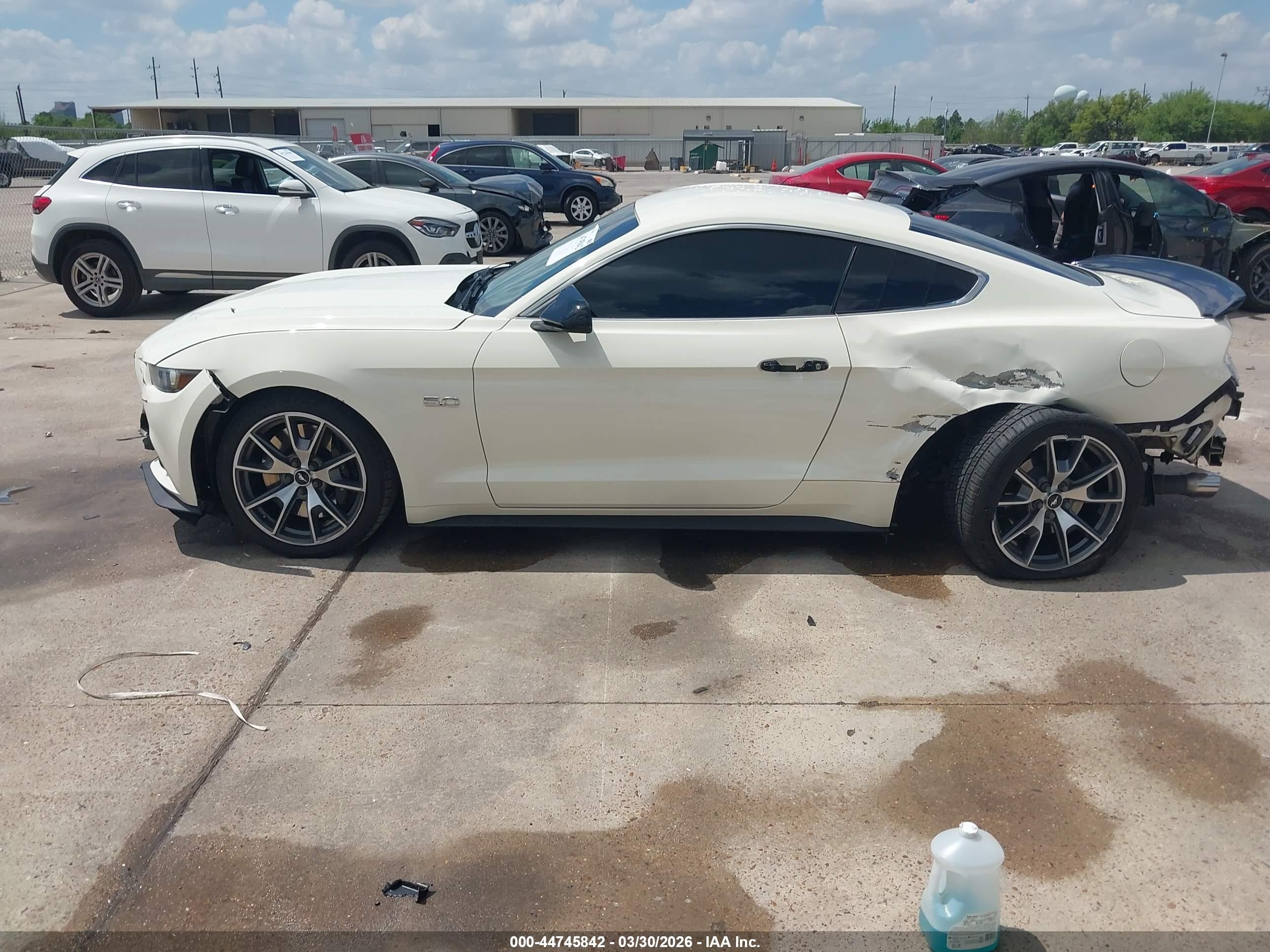2015 Ford Mustang Gt 50 Years Limited Edition White vin: 1FA6P8RF9F5500641