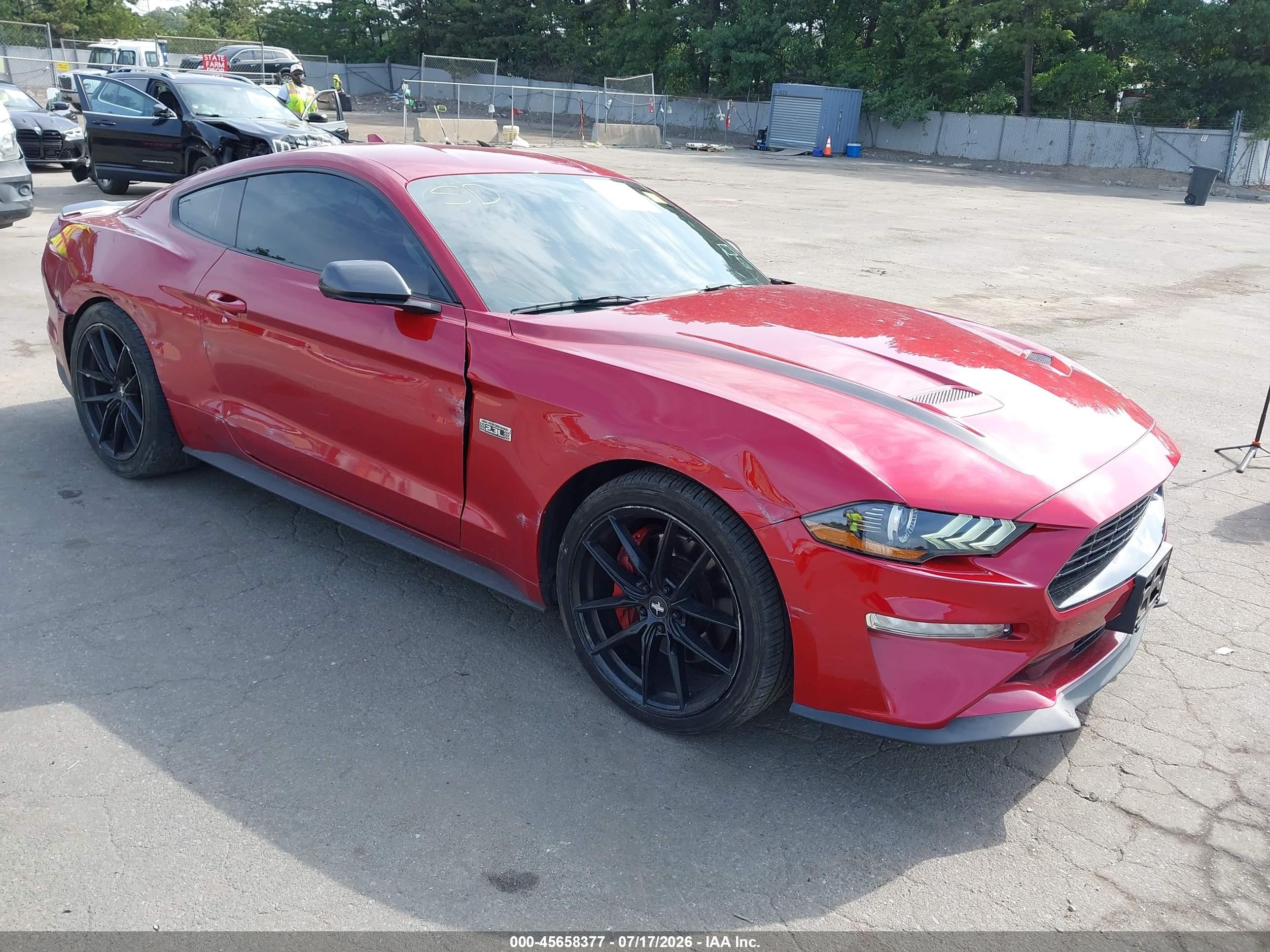 2020 Ford Mustang Ecoboost Fastback Red vin: 1FA6P8TD2L5189234