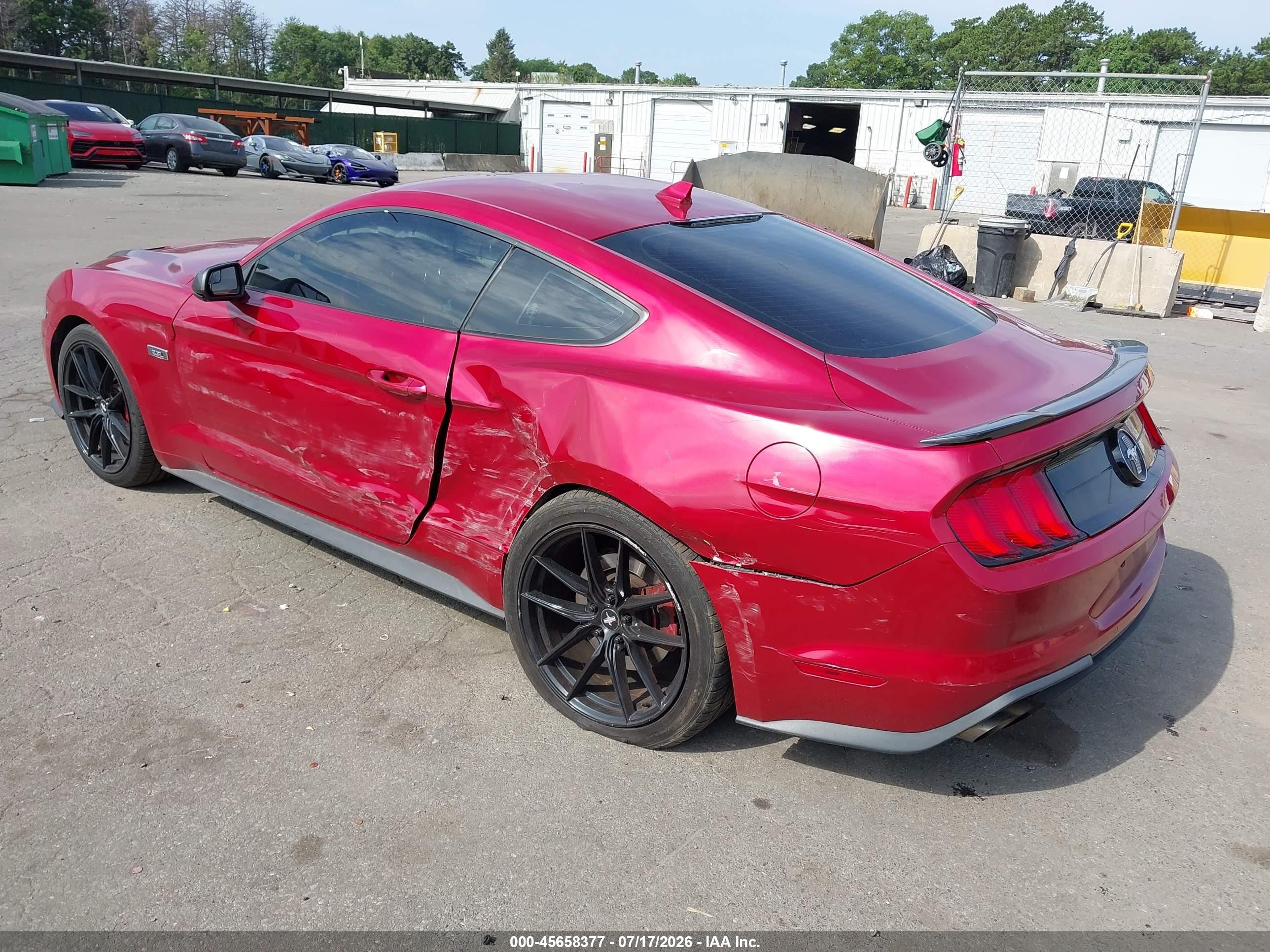 2020 Ford Mustang Ecoboost Fastback Red vin: 1FA6P8TD2L5189234