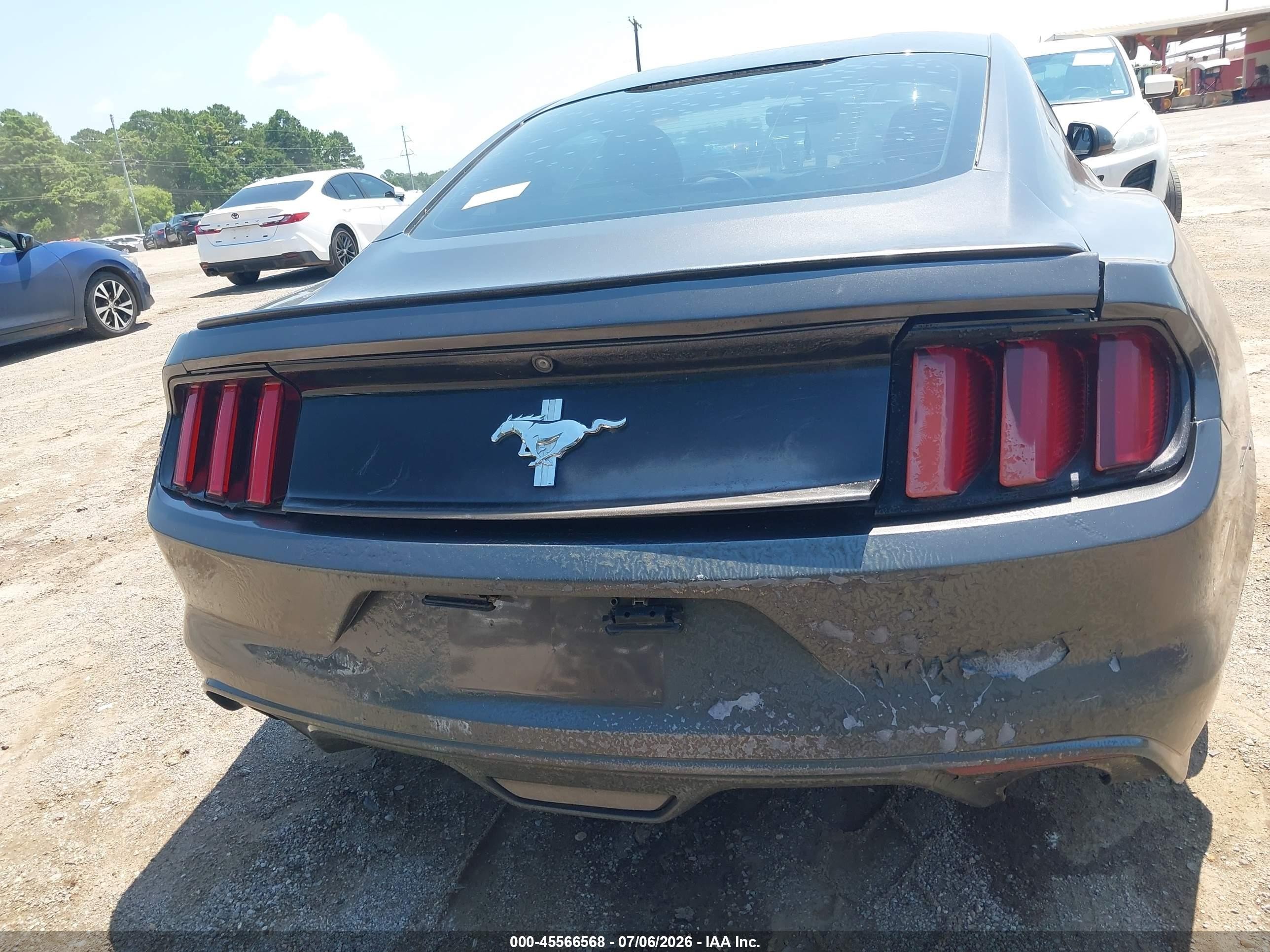 2015 Ford Mustang Ecoboost Black vin: 1FA6P8TH0F5385714