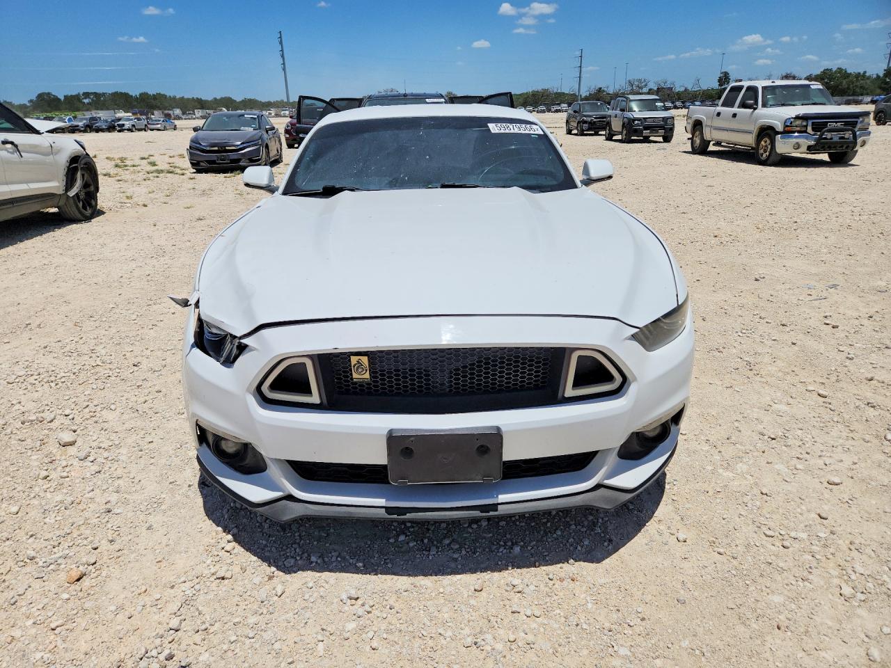 2015 Ford Mustang White vin: 1FA6P8TH0F5395658