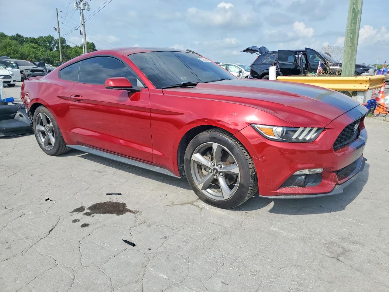 2015 Ford Mustang Burgundy vin: 1FA6P8TH0F5434376