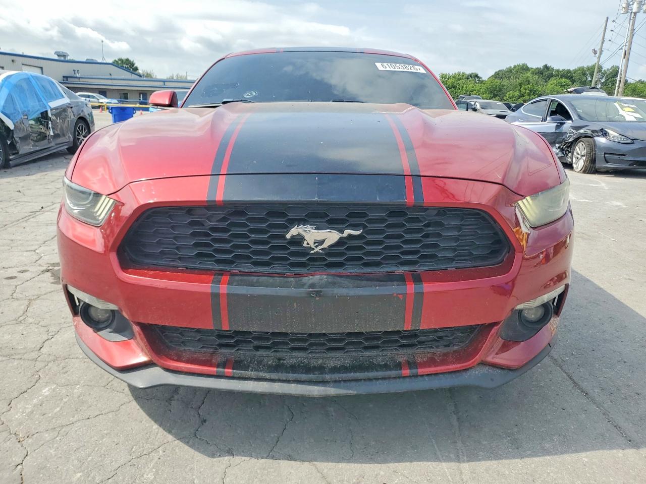 2015 Ford Mustang Burgundy vin: 1FA6P8TH0F5434376