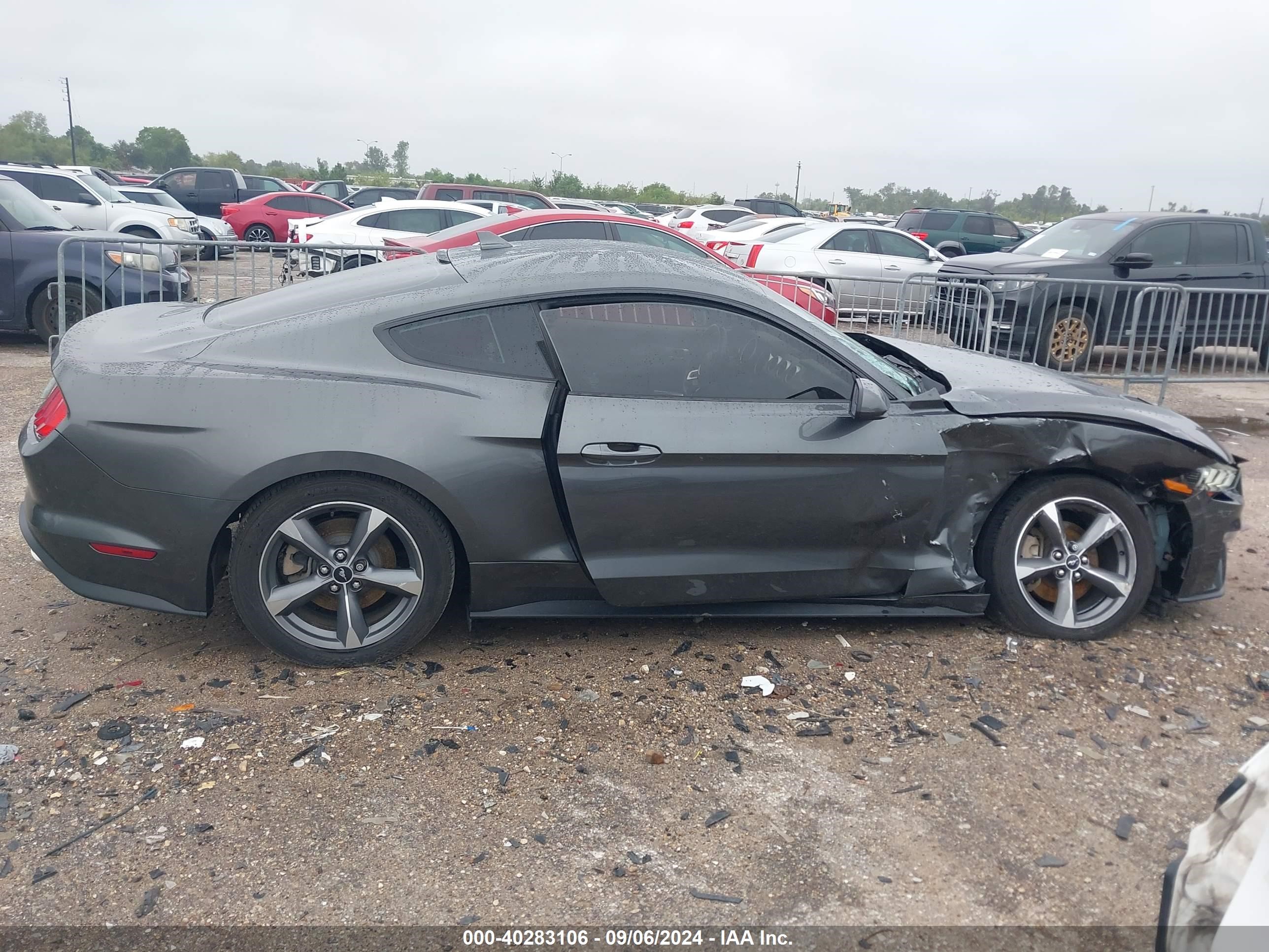 2020 Ford Mustang Ecoboost Fastback Gray vin: 1FA6P8TH0L5154405