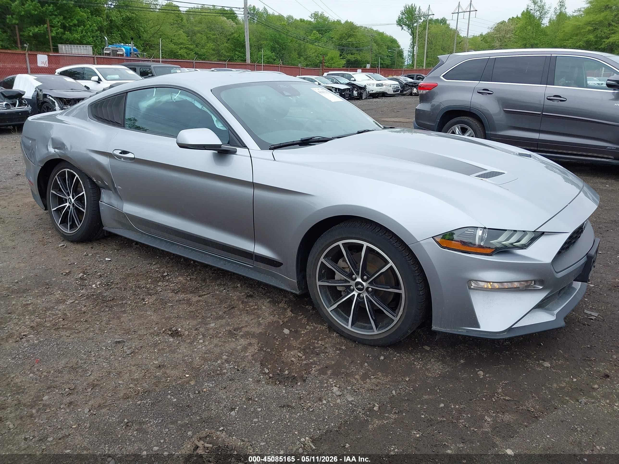 2022 Ford Mustang Ecoboost Fastback Серебряный vin: 1FA6P8TH0N5147263
