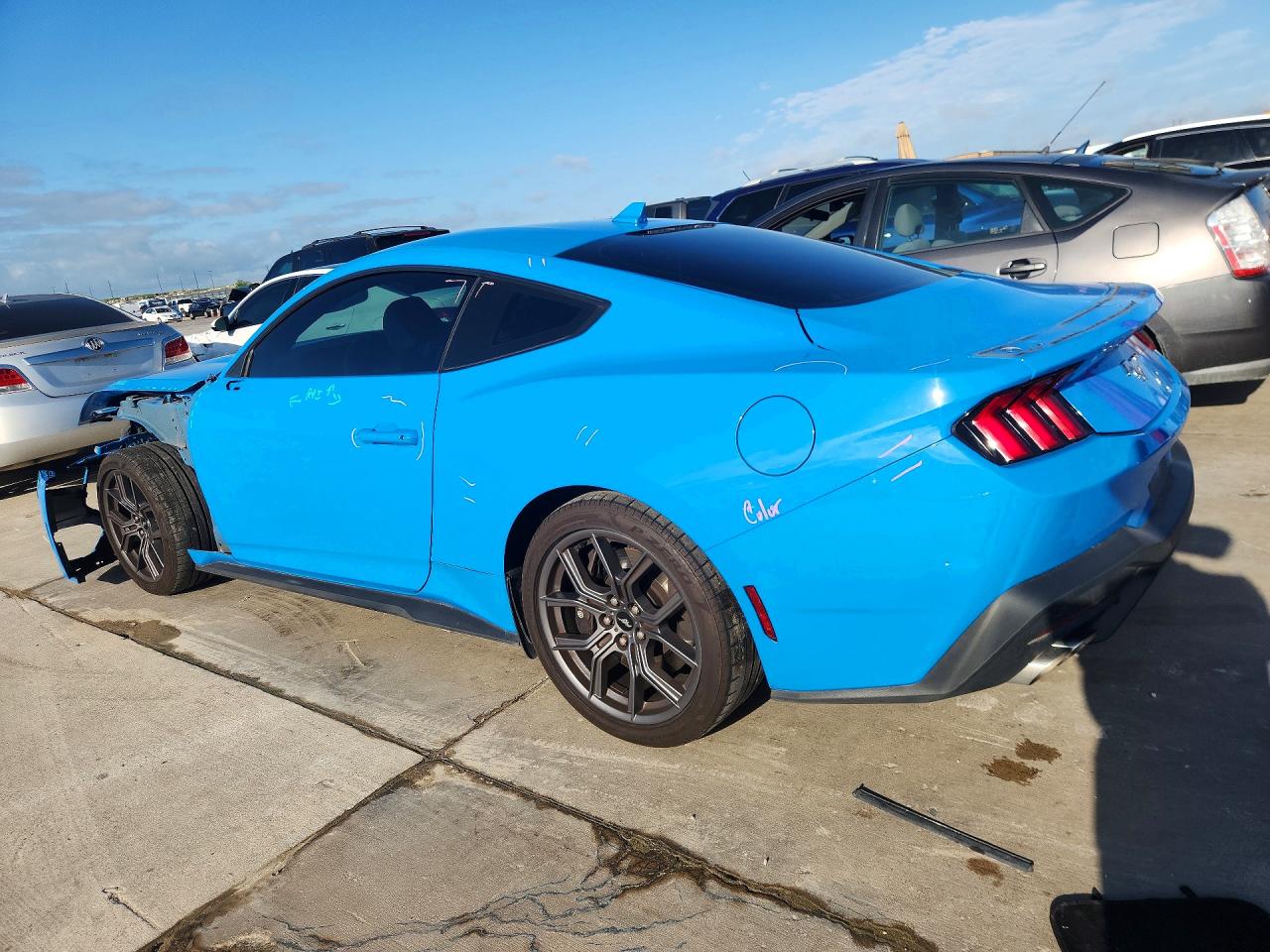 2024 Ford Mustang Blue vin: 1FA6P8TH0R5138794