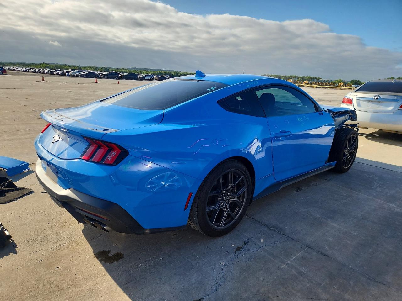 2024 Ford Mustang Blue vin: 1FA6P8TH0R5138794