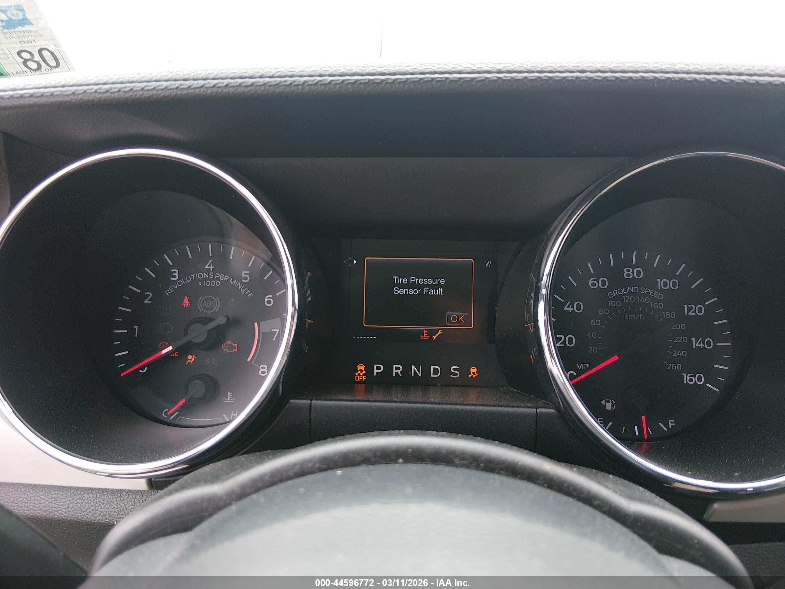 2015 Ford Mustang Ecoboost White vin: 1FA6P8TH1F5323206