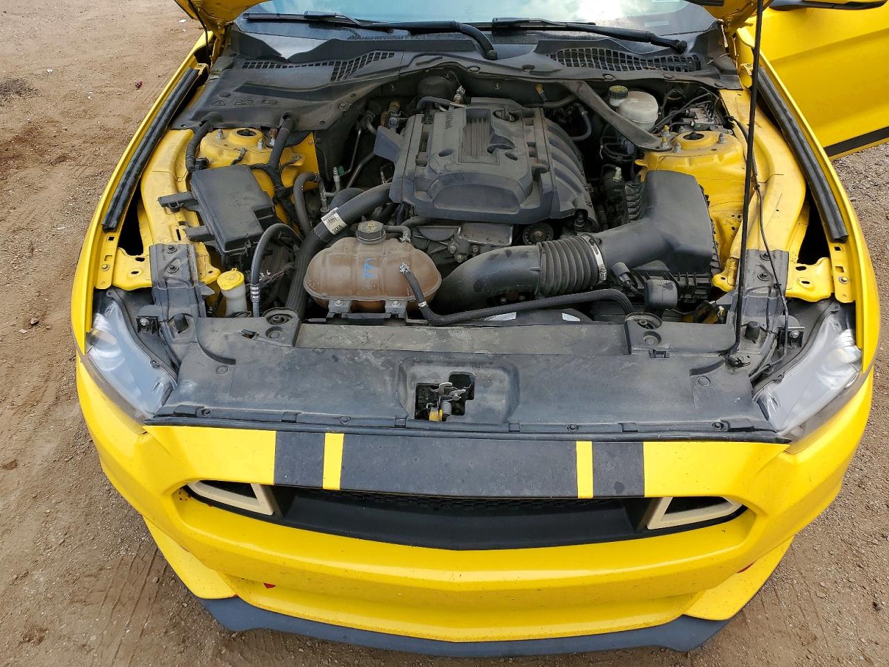 2015 Ford Mustang Желтый vin: 1FA6P8TH1F5381686