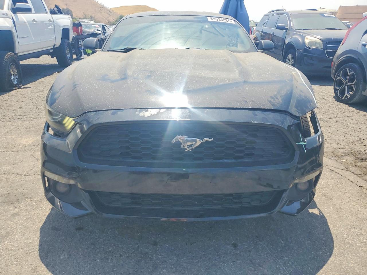 2015 Ford Mustang Black vin: 1FA6P8TH1F5413696