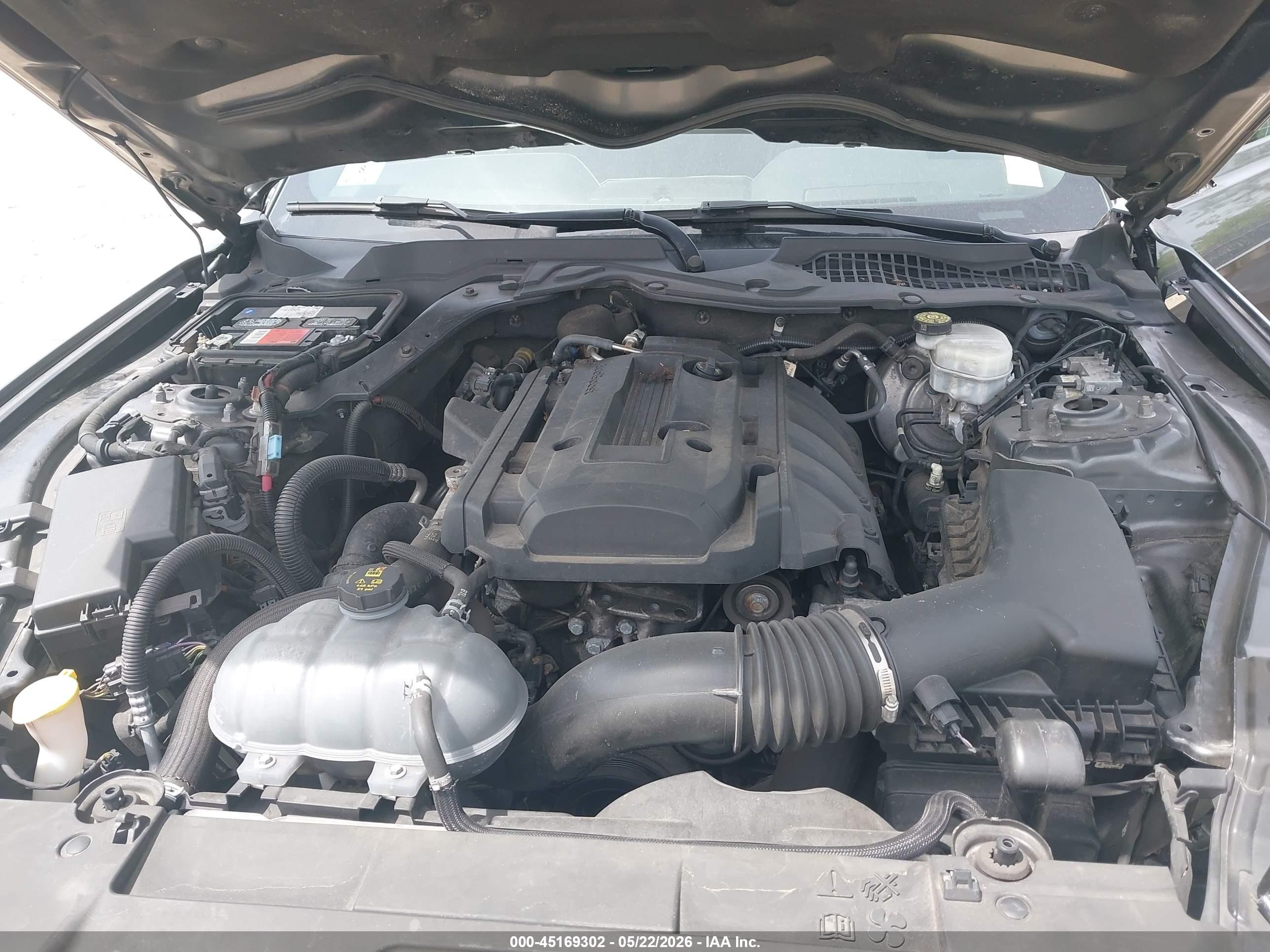 2018 Ford Mustang Ecoboost Gray vin: 1FA6P8TH1J5167466