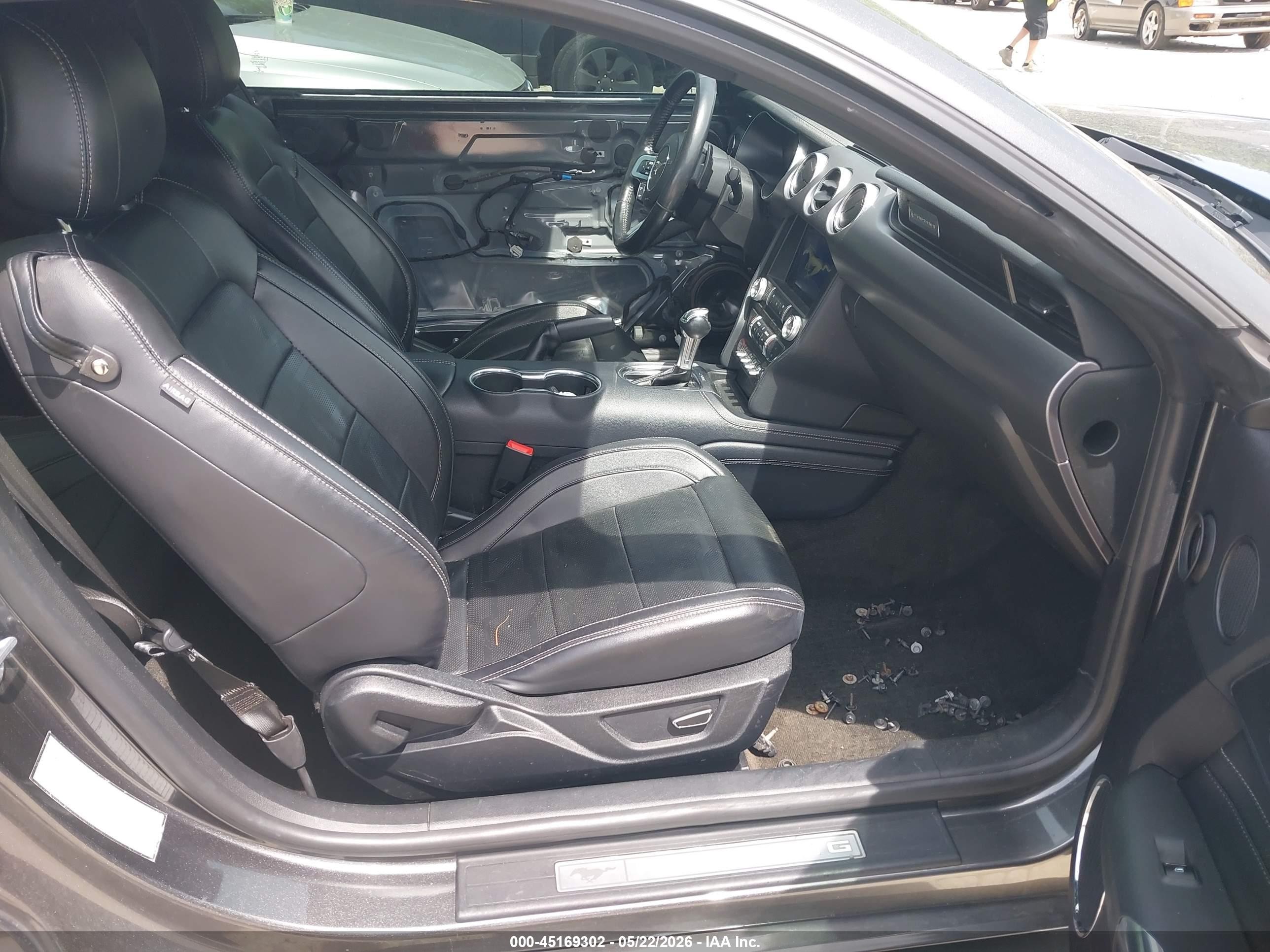 2018 Ford Mustang Ecoboost Gray vin: 1FA6P8TH1J5167466
