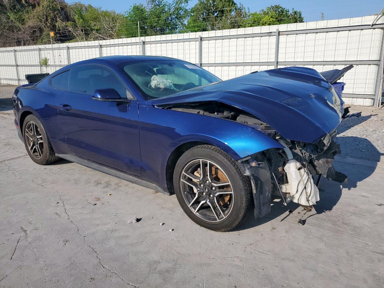 2018 Ford Mustang Blue vin: 1FA6P8TH1J5180265