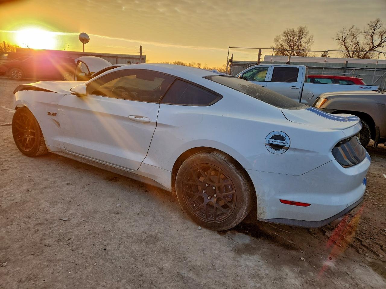 2019 Ford Mustang White vin: 1FA6P8TH1K5175343