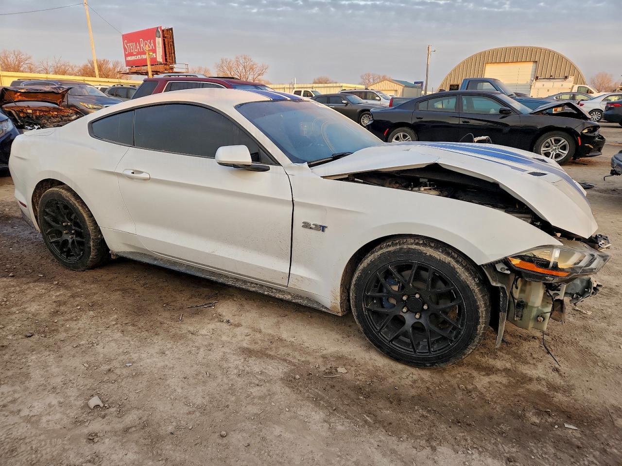 2019 Ford Mustang White vin: 1FA6P8TH1K5175343