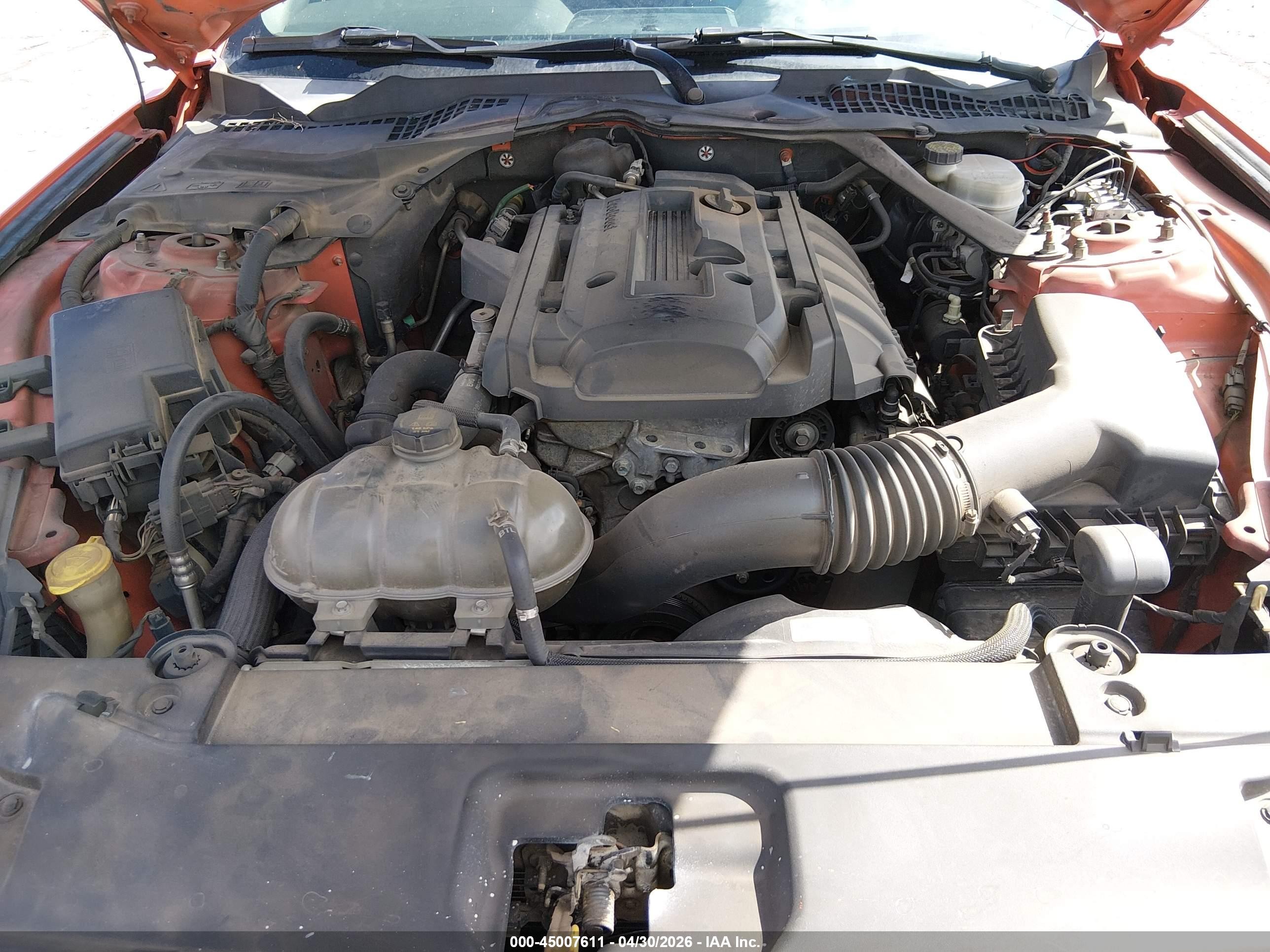 2015 Ford Mustang Ecoboost Orange vin: 1FA6P8TH2F5303336