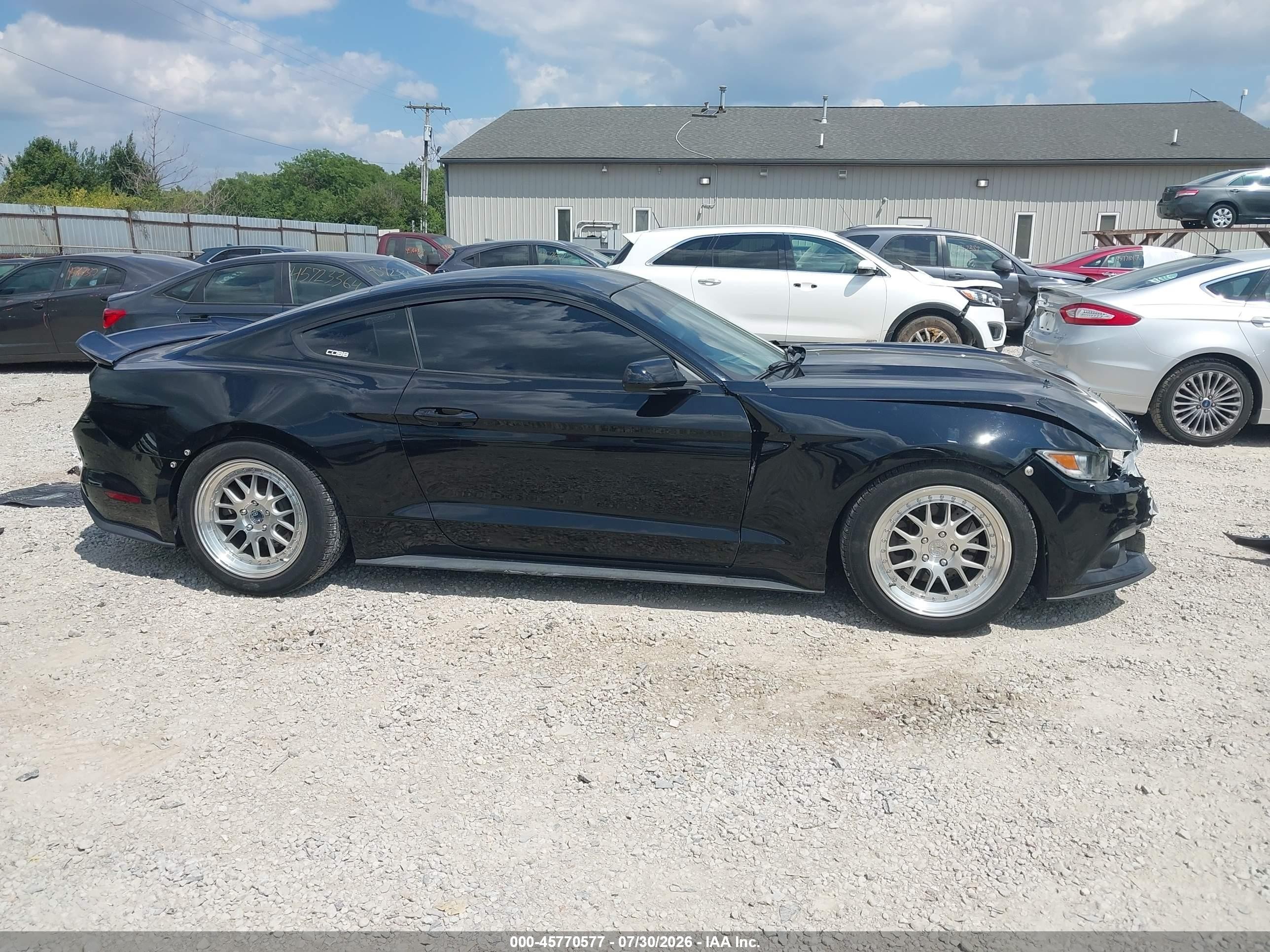 2015 Ford Mustang Ecoboost Черный vin: 1FA6P8TH2F5344095