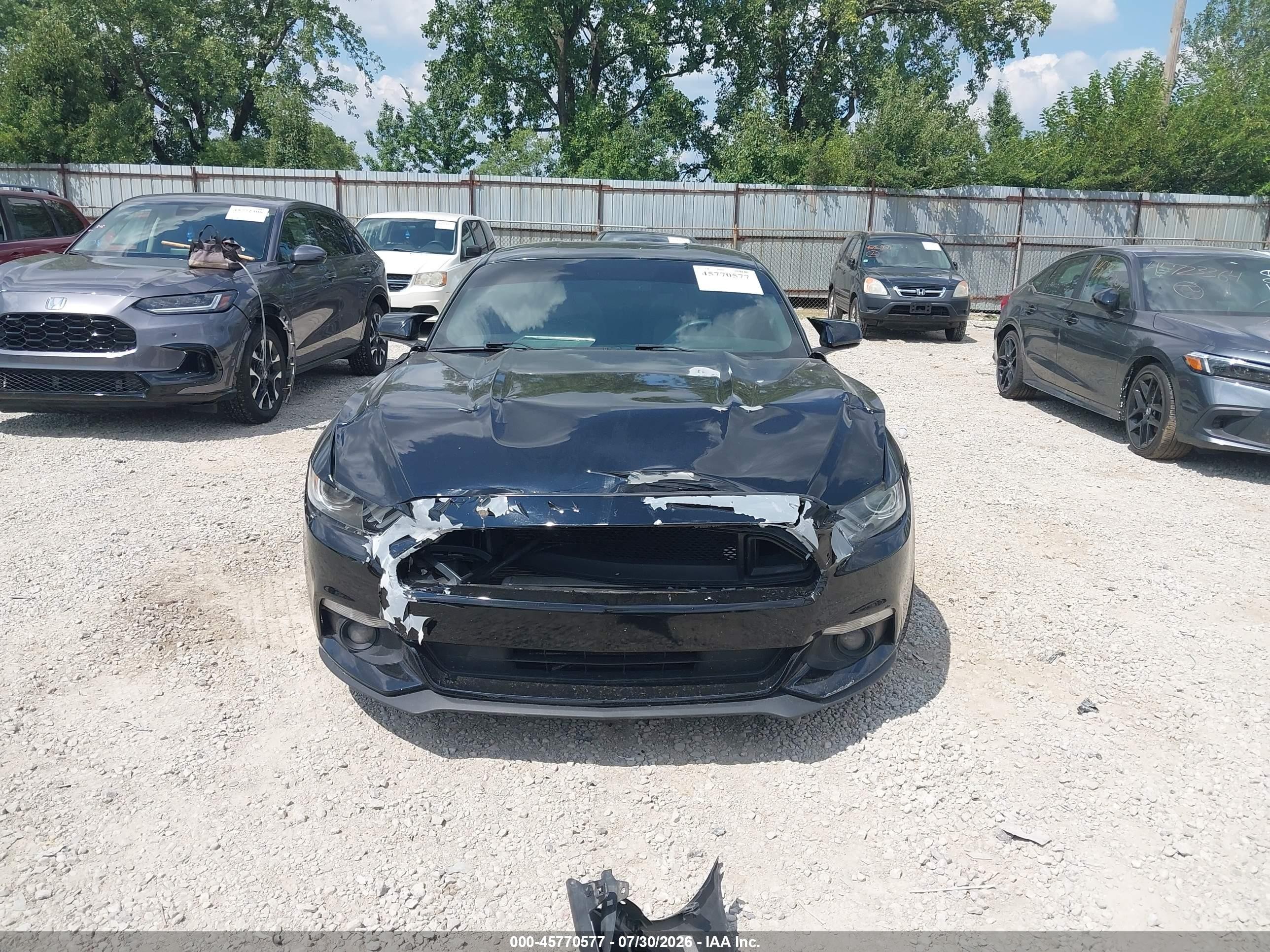2015 Ford Mustang Ecoboost Черный vin: 1FA6P8TH2F5344095