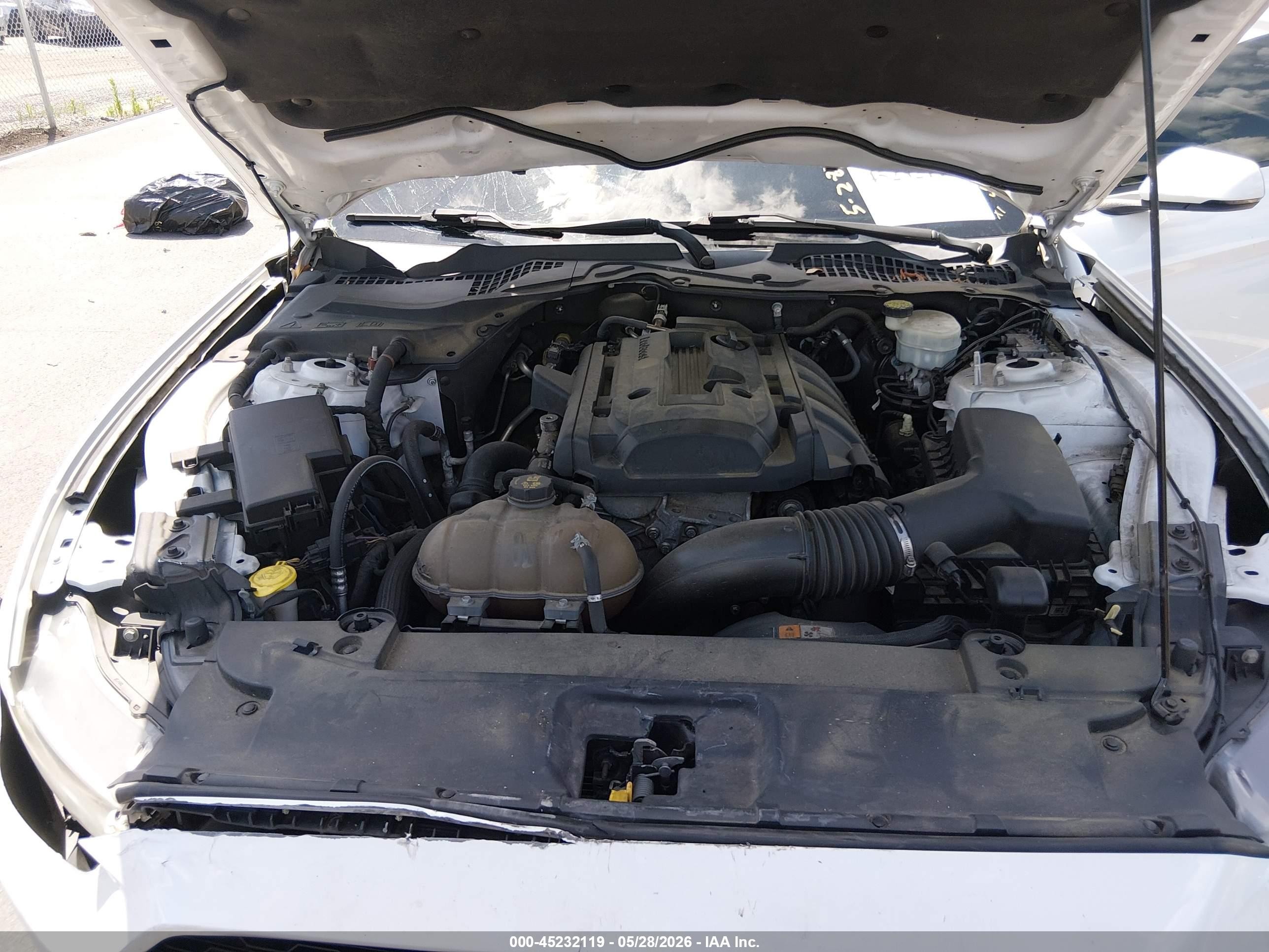 2015 Ford Mustang Ecoboost White vin: 1FA6P8TH2F5365674