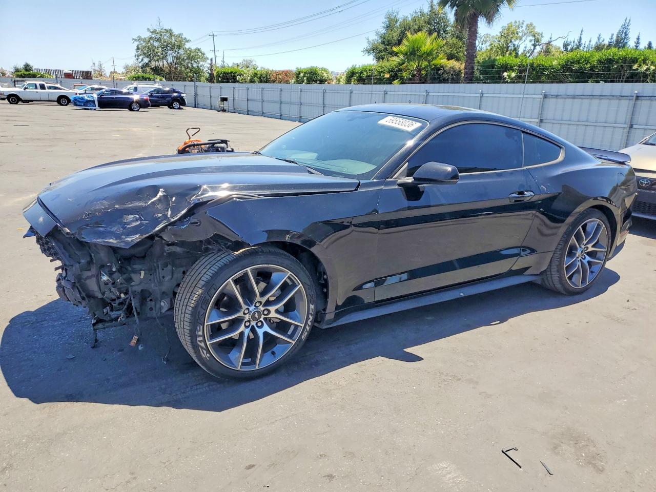 2015 Ford Mustang Black vin: 1FA6P8TH2F5382684