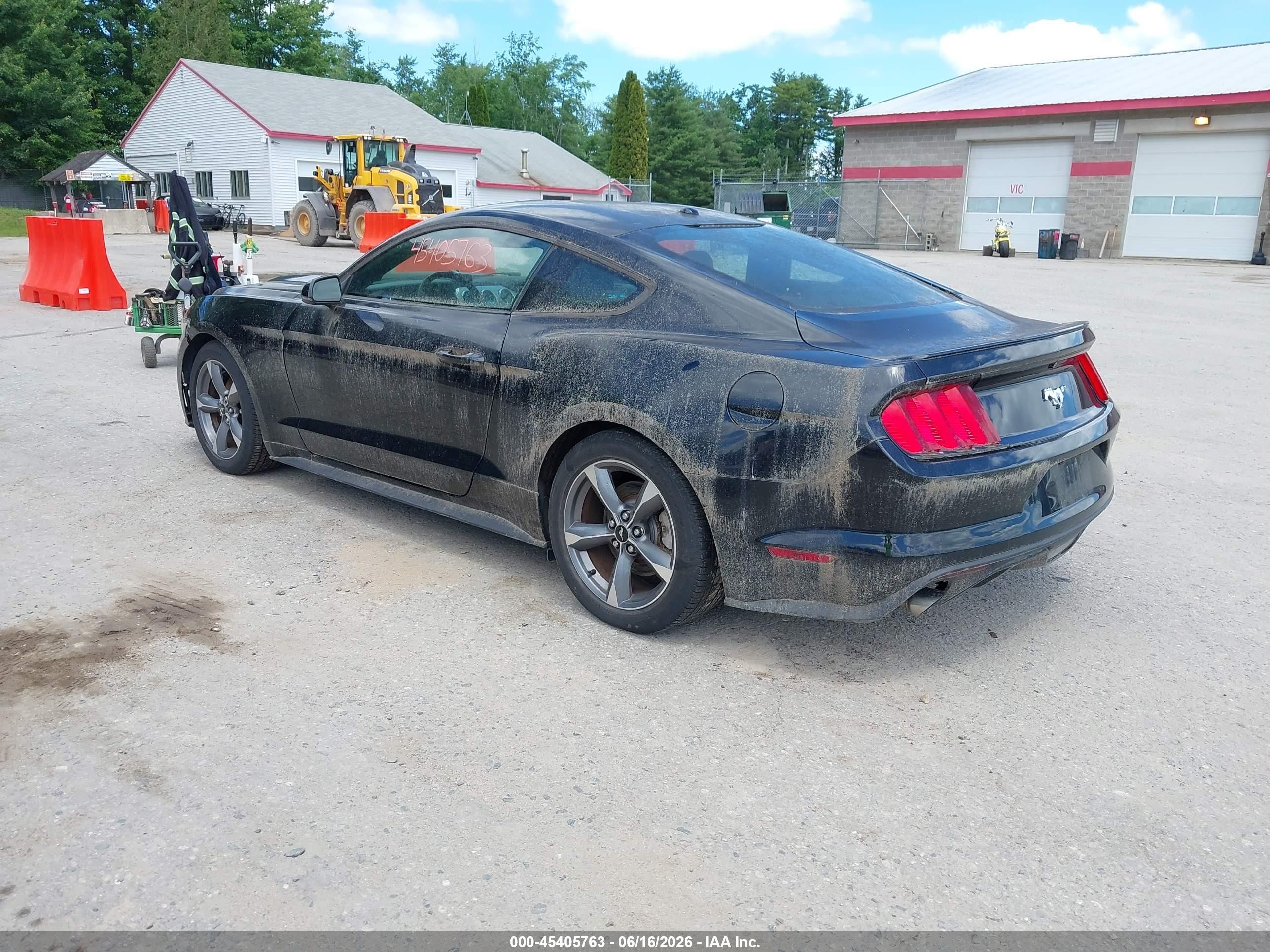 2015 Ford Mustang Ecoboost Black vin: 1FA6P8TH2F5428806