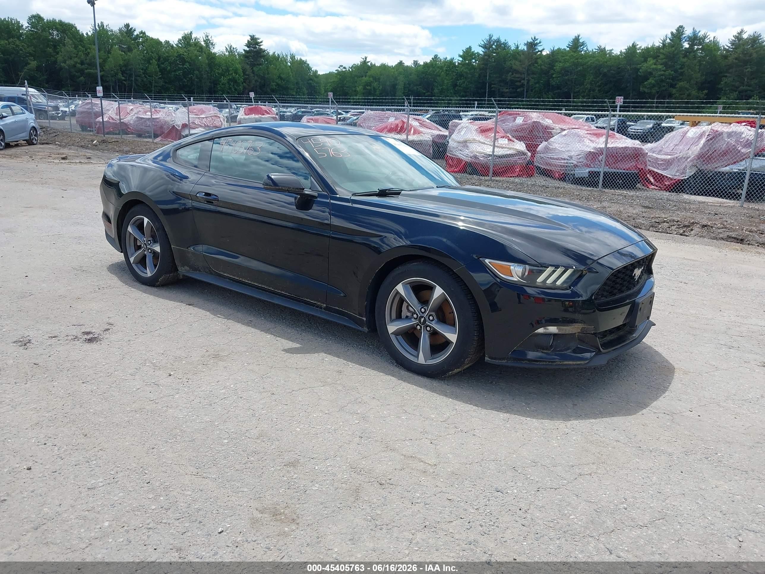 2015 Ford Mustang Ecoboost Black vin: 1FA6P8TH2F5428806