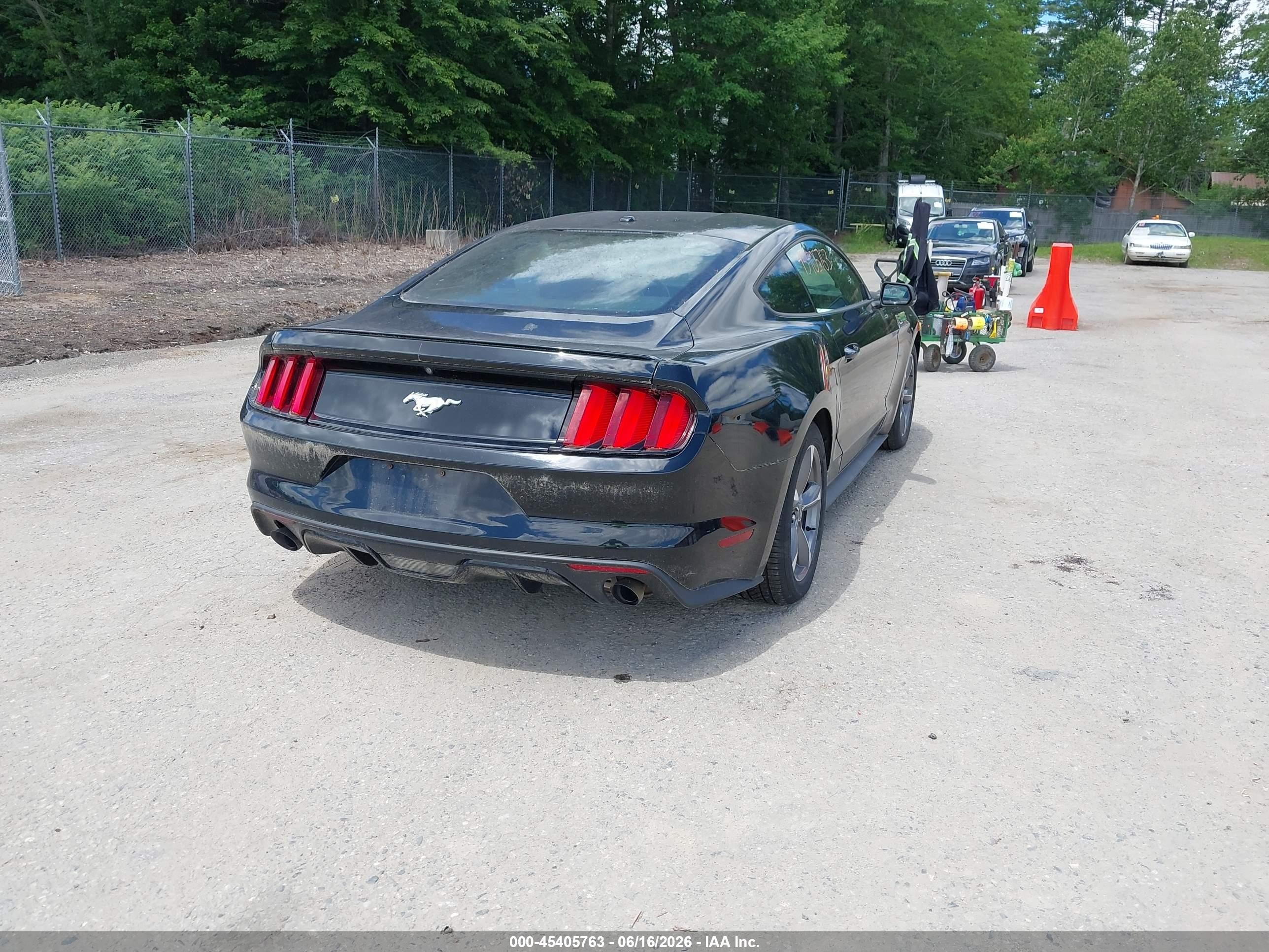 2015 Ford Mustang Ecoboost Black vin: 1FA6P8TH2F5428806
