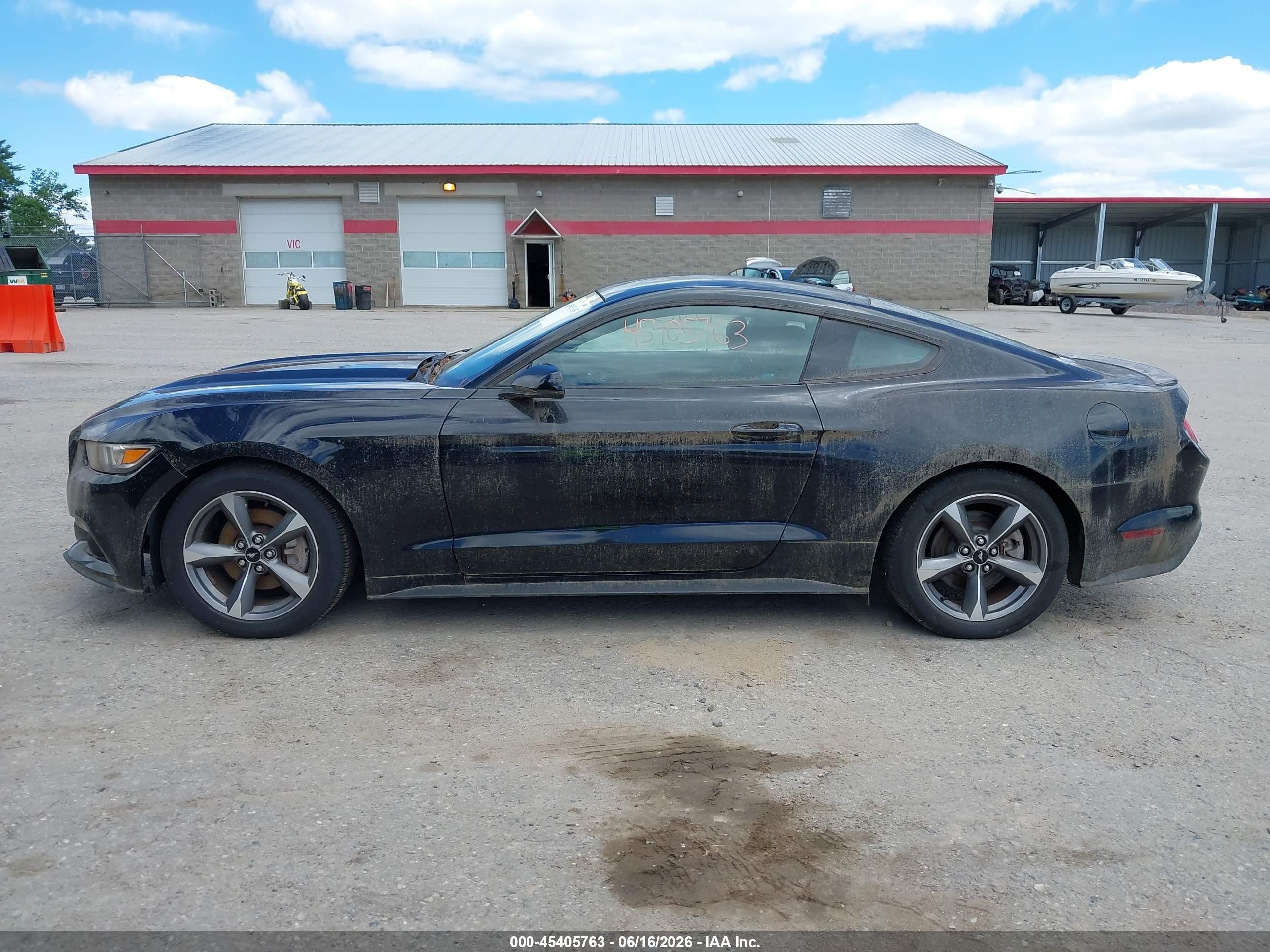 2015 Ford Mustang Ecoboost Black vin: 1FA6P8TH2F5428806