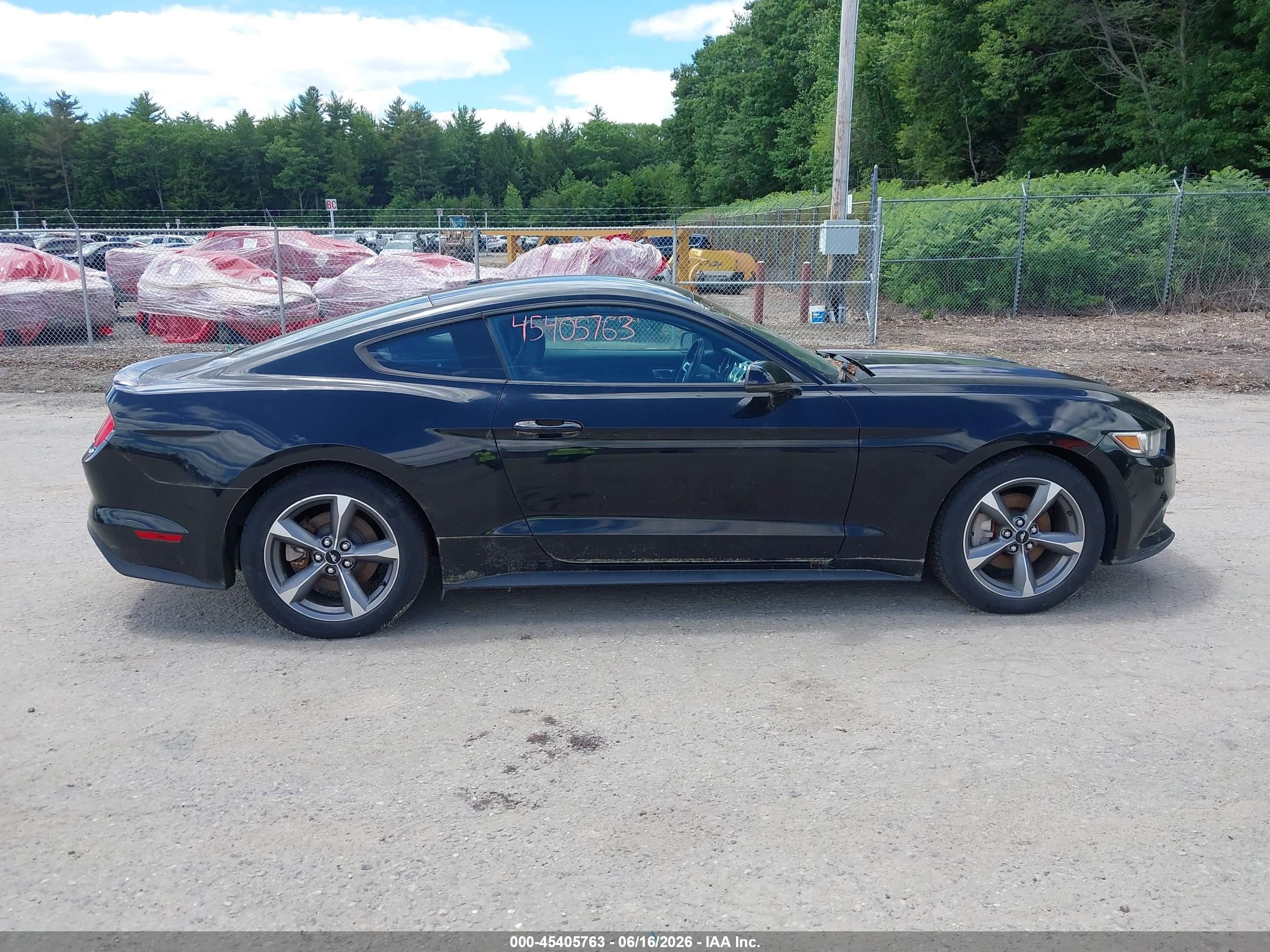 2015 Ford Mustang Ecoboost Black vin: 1FA6P8TH2F5428806