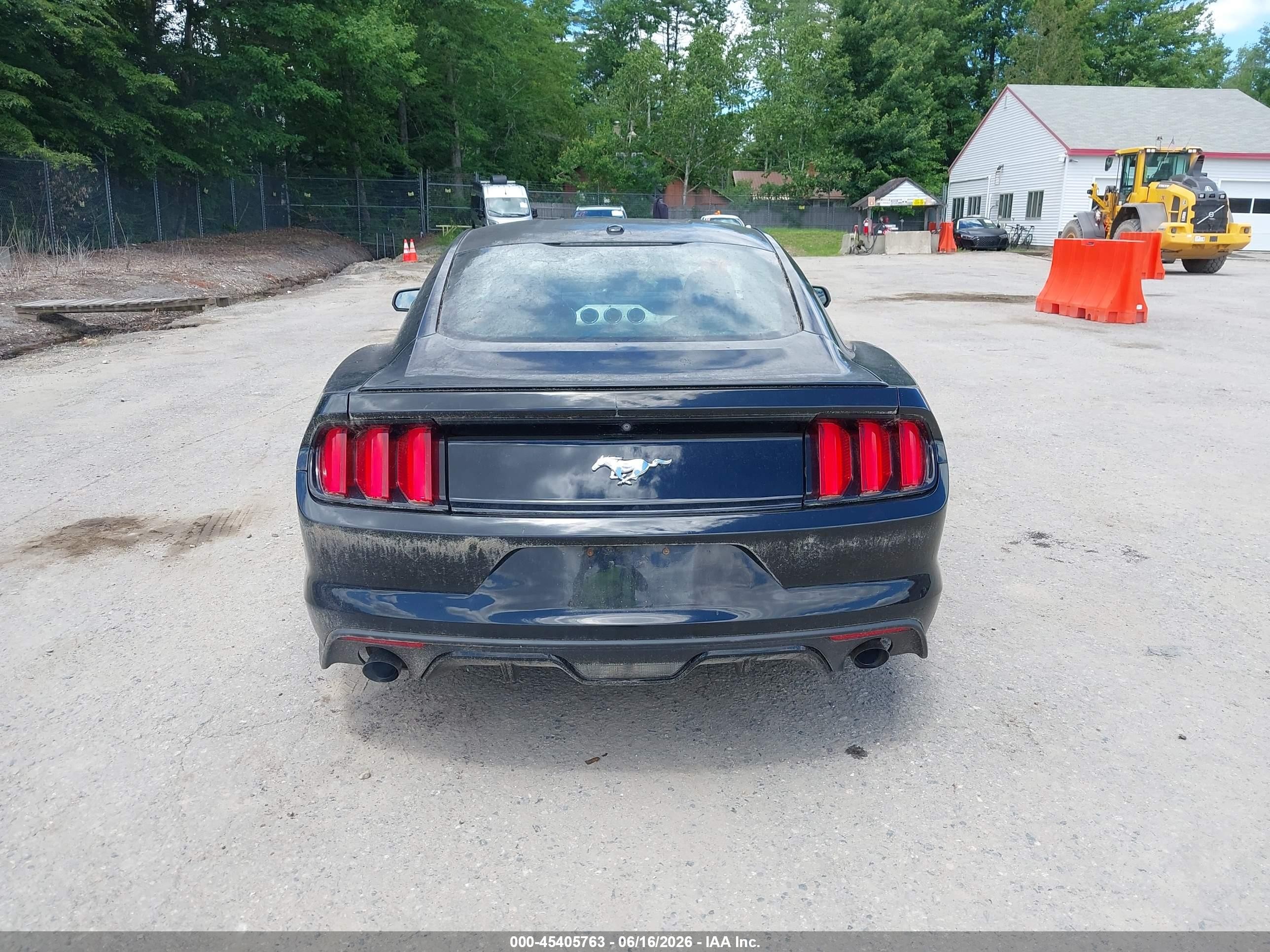 2015 Ford Mustang Ecoboost Black vin: 1FA6P8TH2F5428806