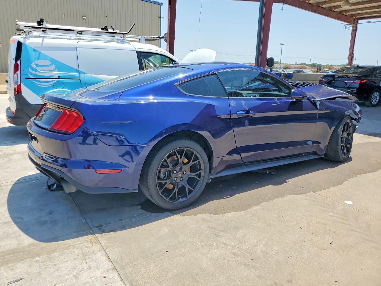 2018 Ford Mustang Blue vin: 1FA6P8TH2J5180372