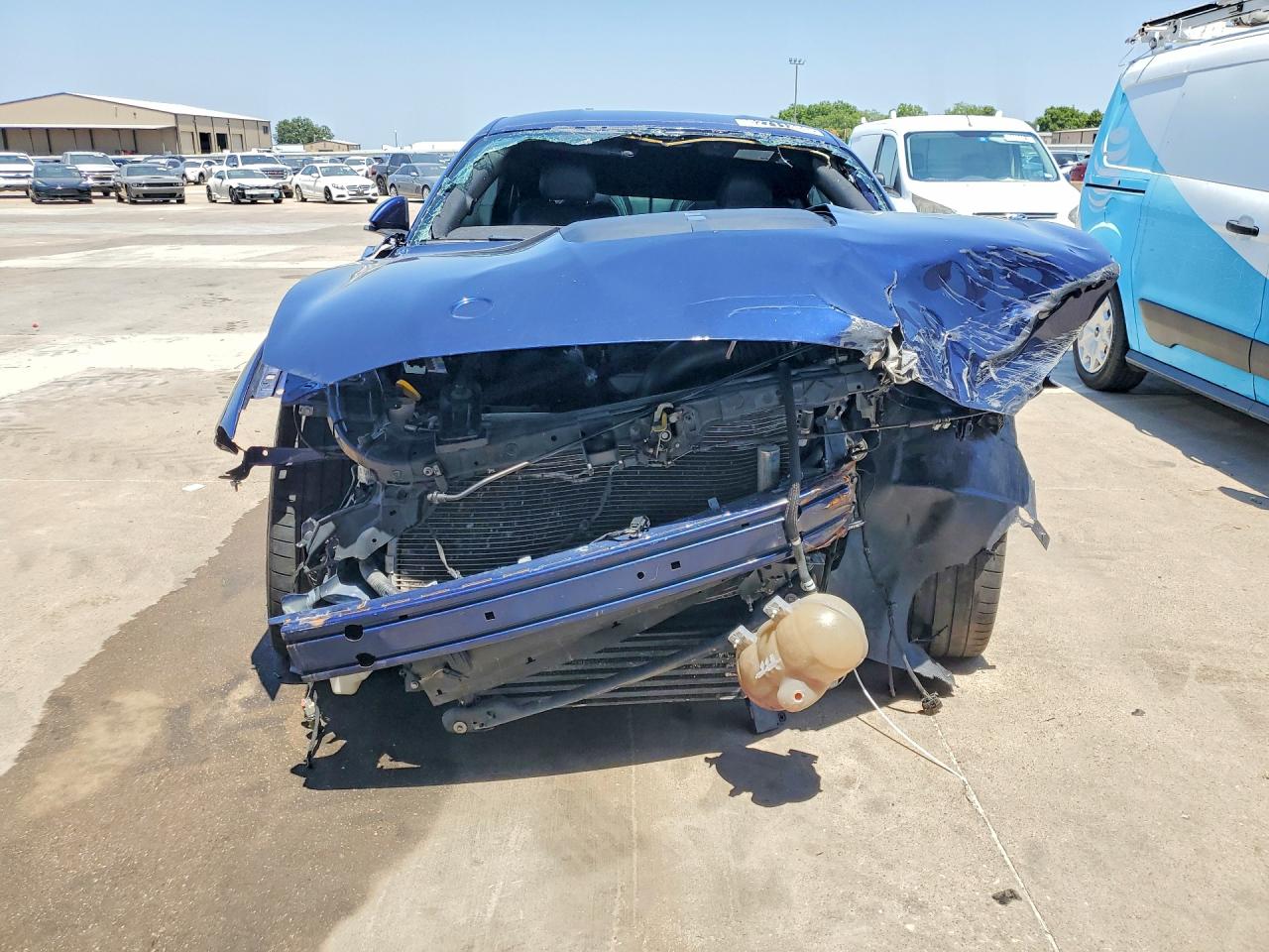 2018 Ford Mustang Blue vin: 1FA6P8TH2J5180372