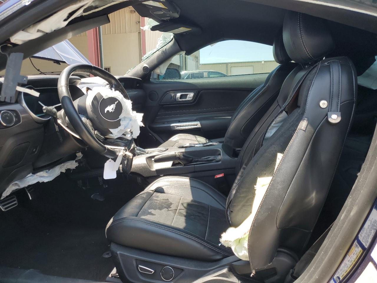 2018 Ford Mustang Blue vin: 1FA6P8TH2J5180372 Damage: Airbag - Front Left, Deployed, Replacement Required
