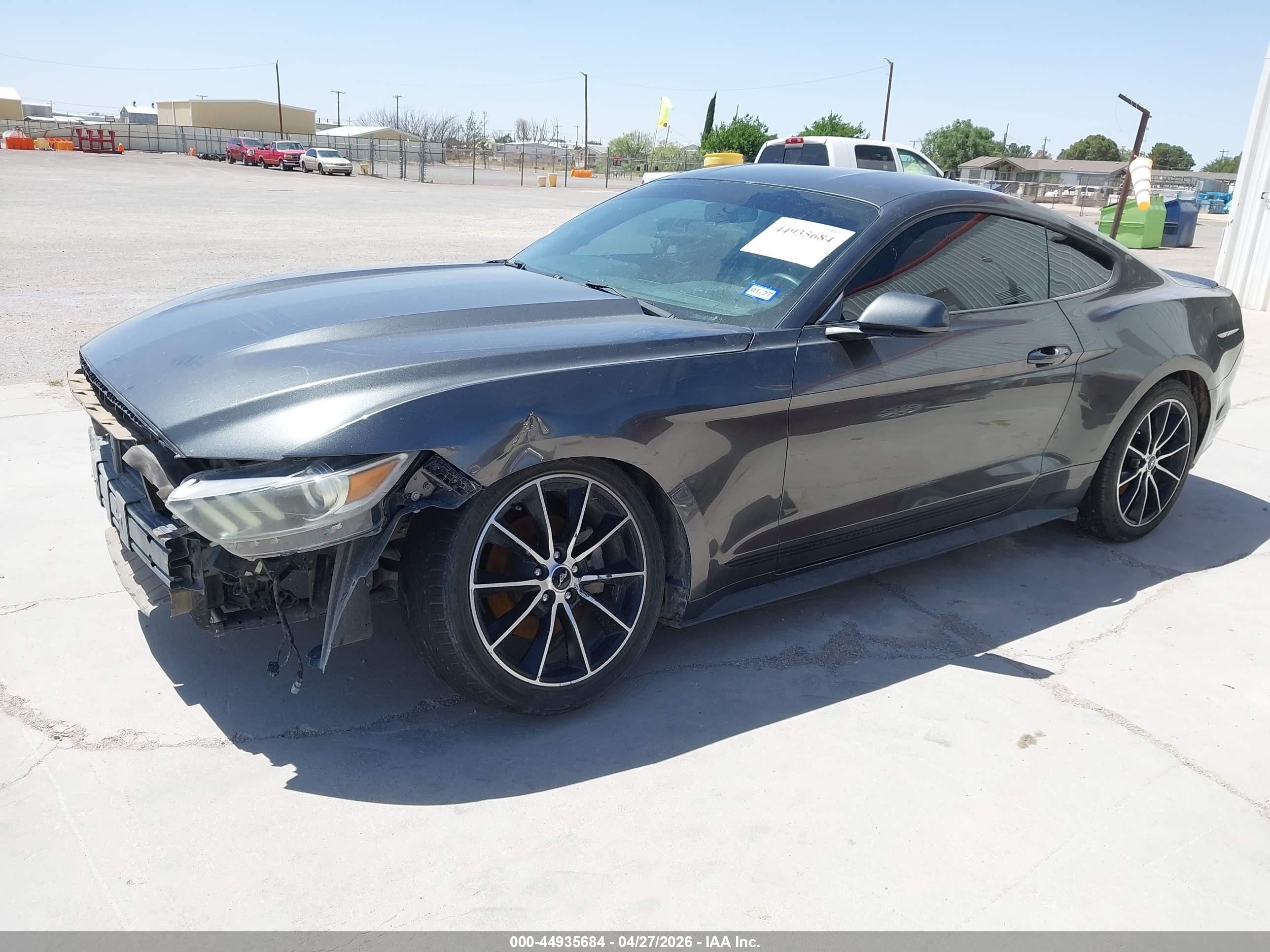 2015 Ford Mustang Ecoboost Green vin: 1FA6P8TH3F5311543