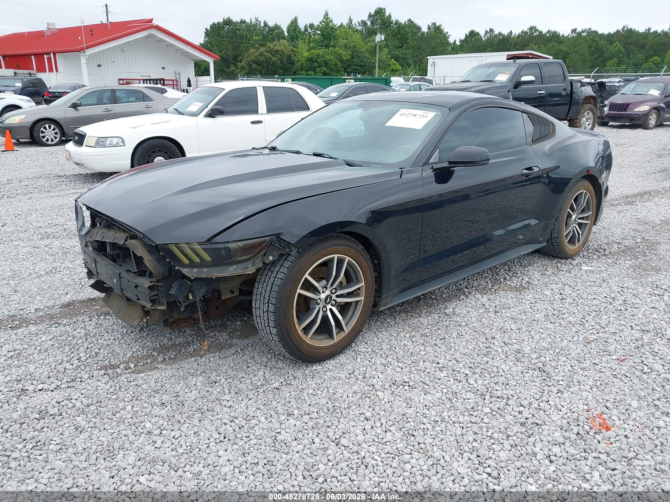 2015 Ford Mustang Ecoboost Black vin: 1FA6P8TH3F5317228