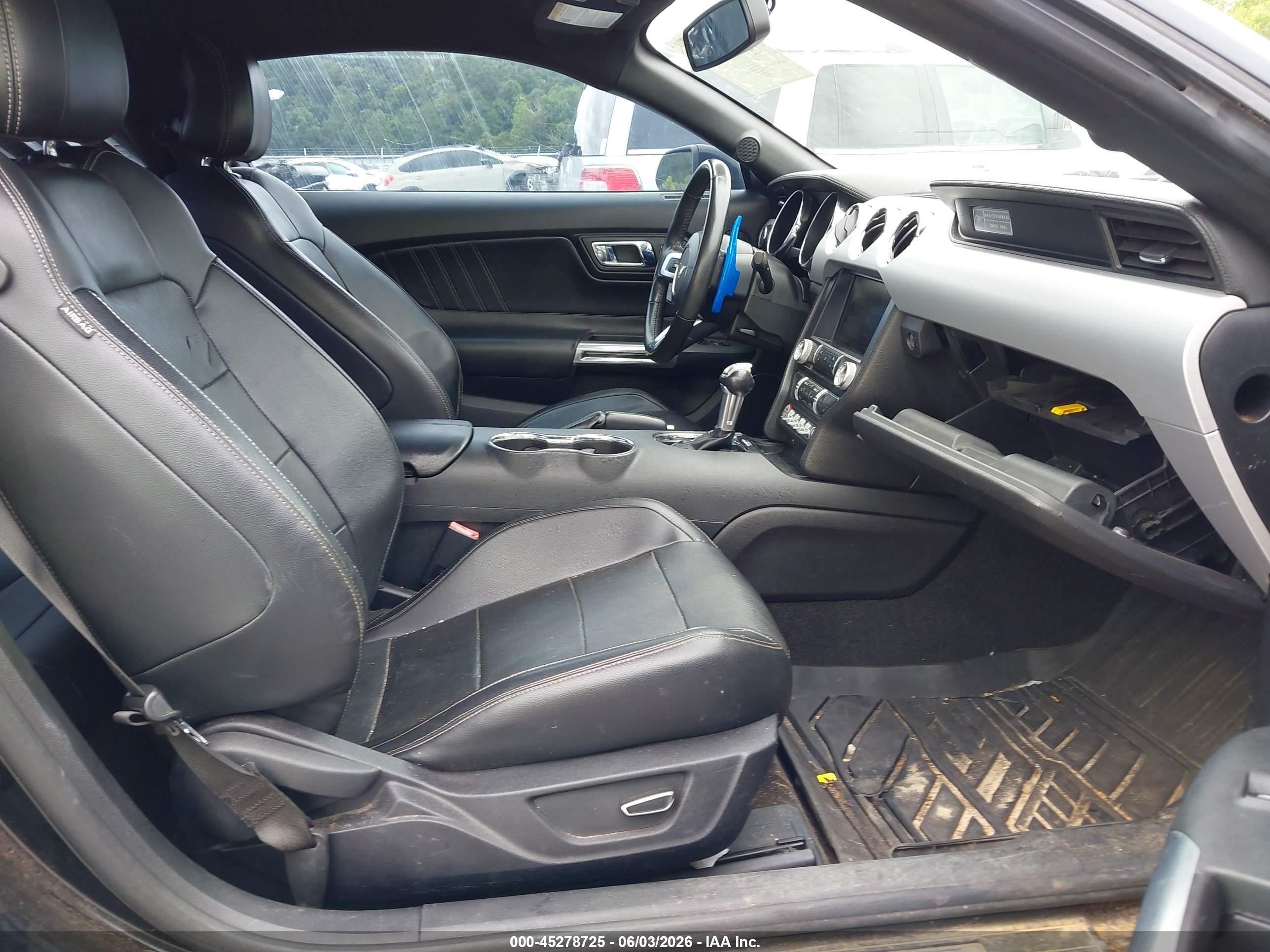 2015 Ford Mustang Ecoboost Black vin: 1FA6P8TH3F5317228