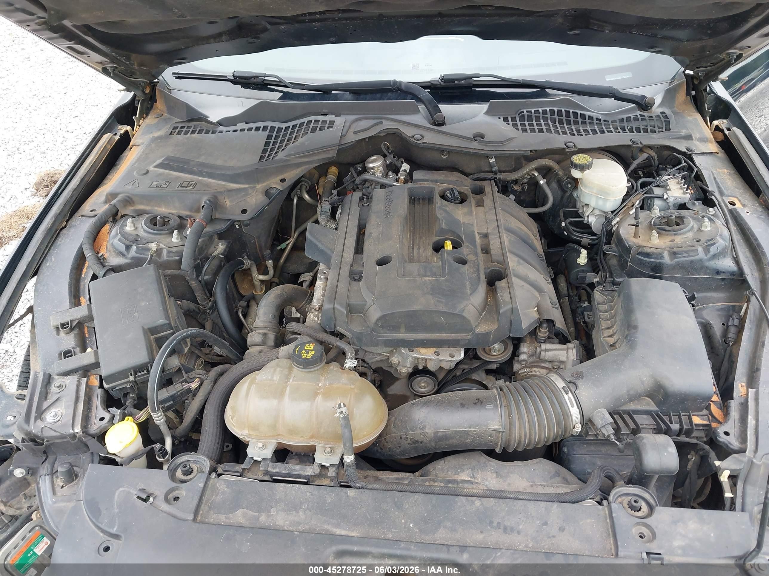 2015 Ford Mustang Ecoboost Black vin: 1FA6P8TH3F5317228