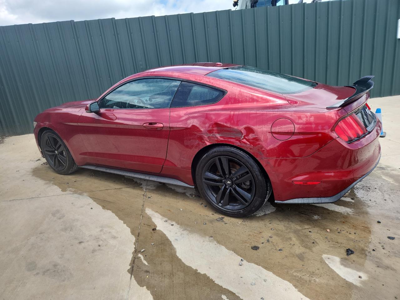 2015 Ford Mustang Maroon vin: 1FA6P8TH3F5321540 Damage: Left Qtr Panel, Severe Damage, Replacement Required