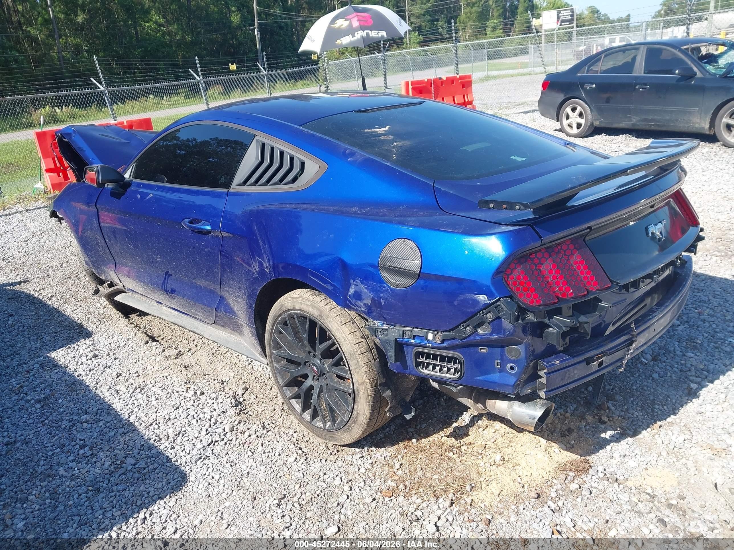 2015 Ford Mustang Ecoboost Синий vin: 1FA6P8TH3F5335194