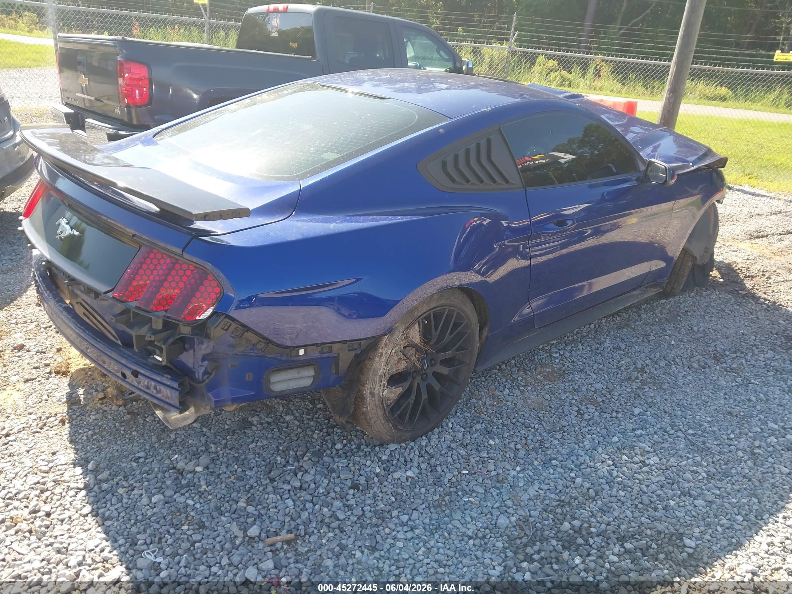 2015 Ford Mustang Ecoboost Синий vin: 1FA6P8TH3F5335194