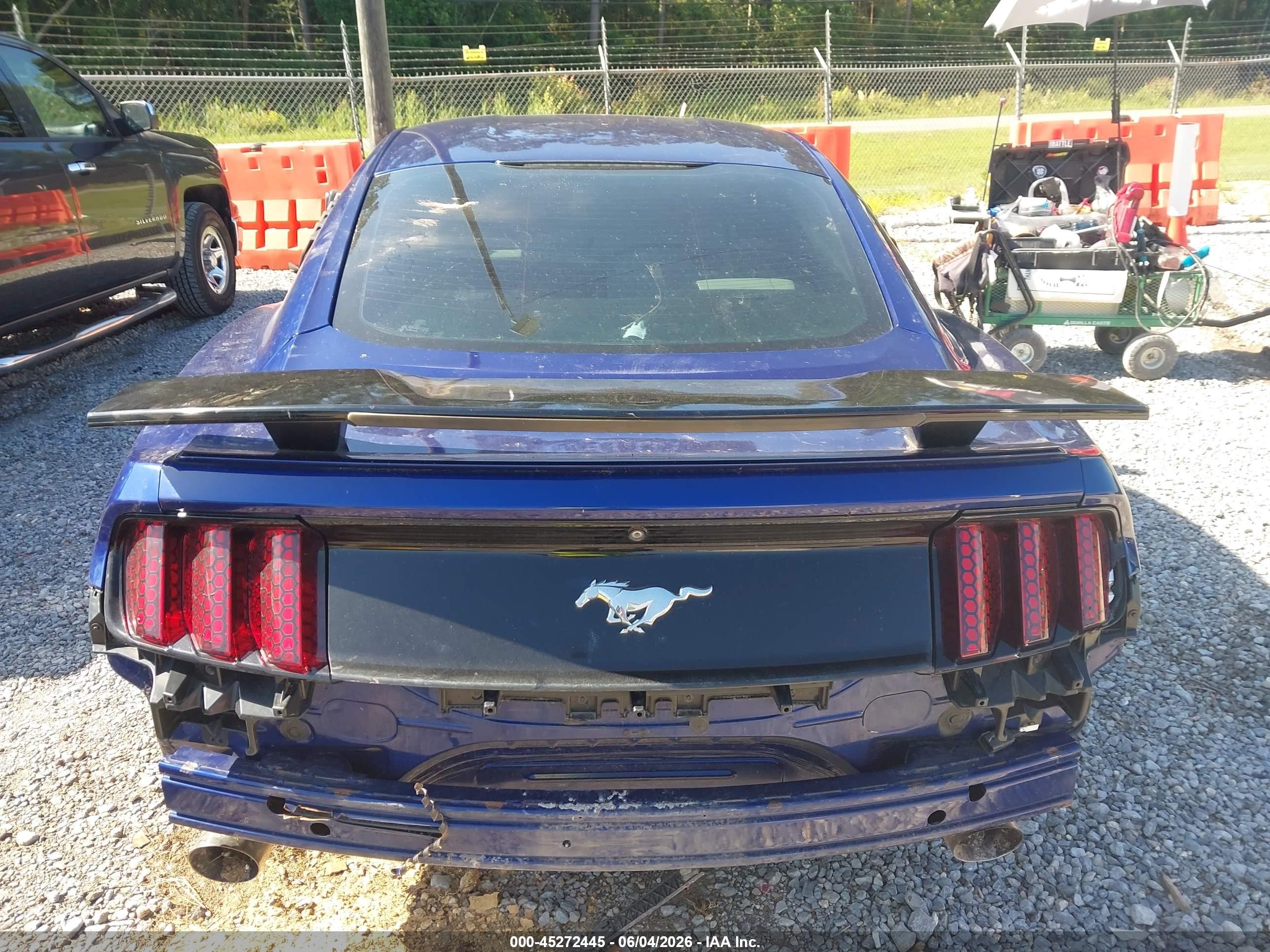2015 Ford Mustang Ecoboost Синий vin: 1FA6P8TH3F5335194