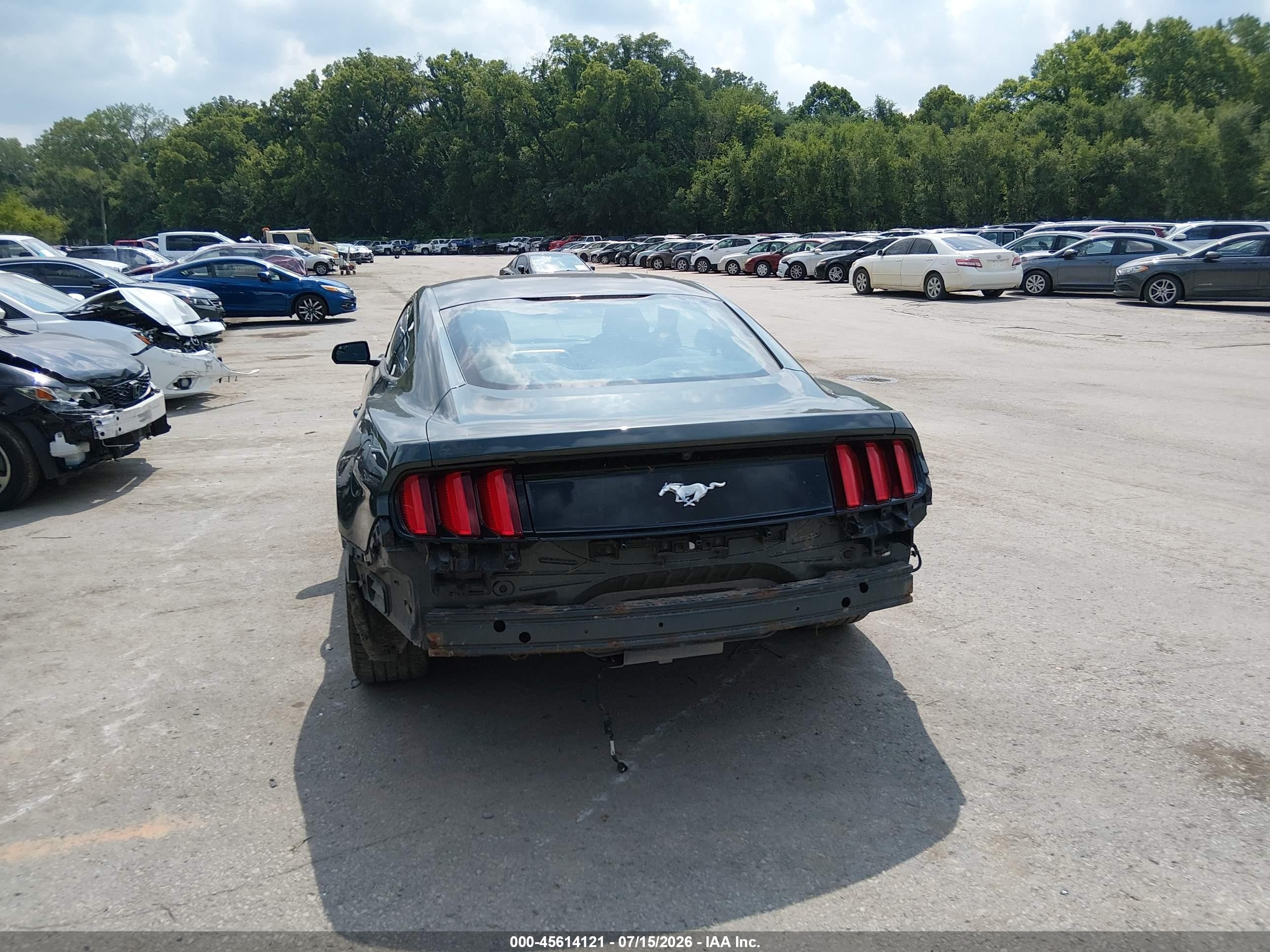 2015 Ford Mustang Ecoboost Зеленый vin: 1FA6P8TH3F5343263