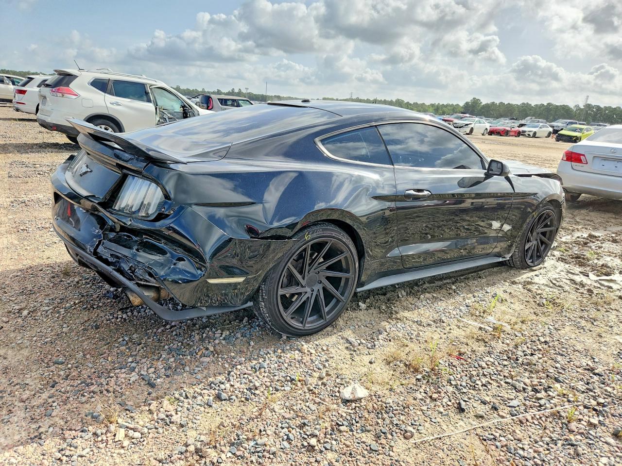 2015 Ford Mustang I4 Coupe Black vin: 1FA6P8TH3F5344798