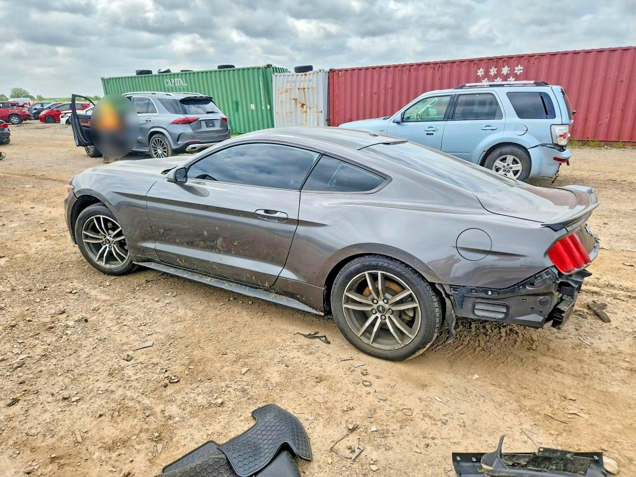 2015 Ford Mustang Gray vin: 1FA6P8TH3F5348379