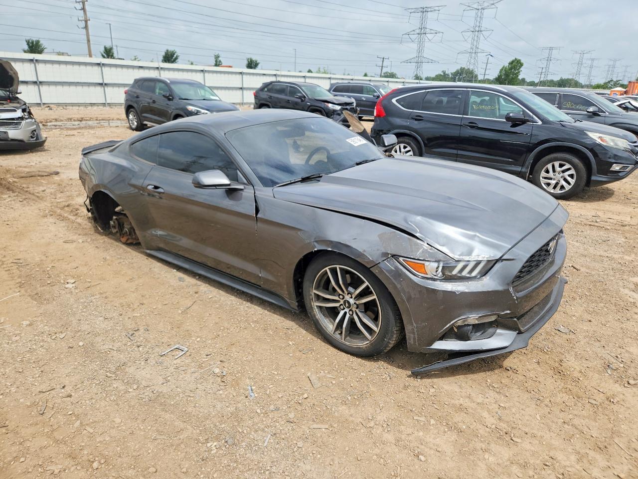 2015 Ford Mustang Gray vin: 1FA6P8TH3F5348379