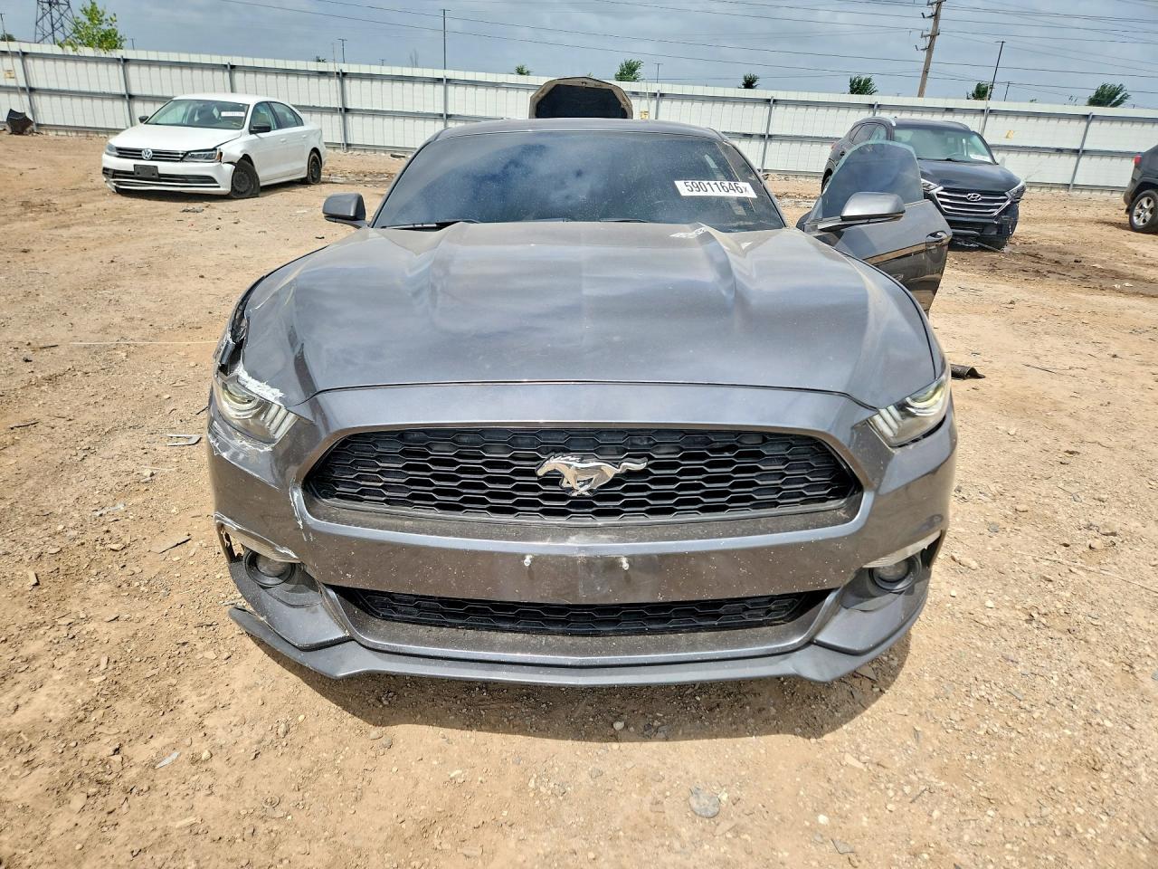 2015 Ford Mustang Gray vin: 1FA6P8TH3F5348379