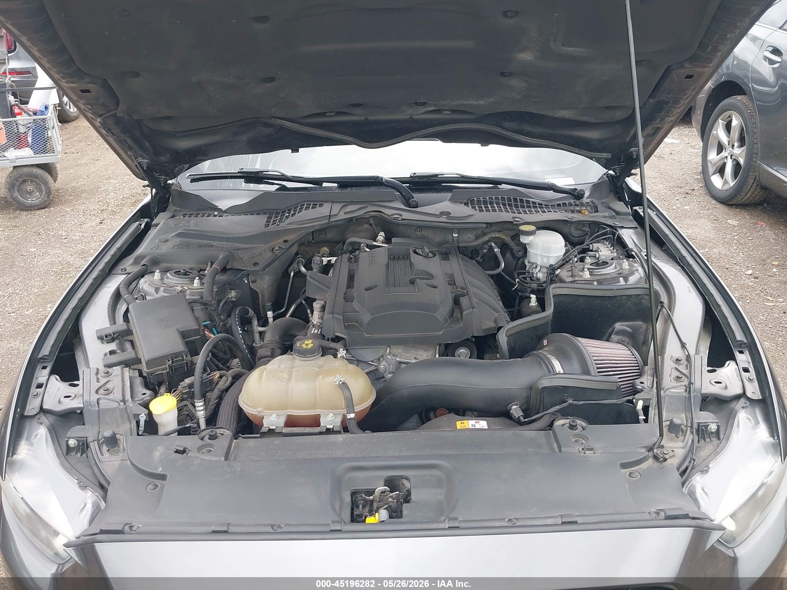 2015 Ford Mustang Ecoboost Gray vin: 1FA6P8TH3F5351847