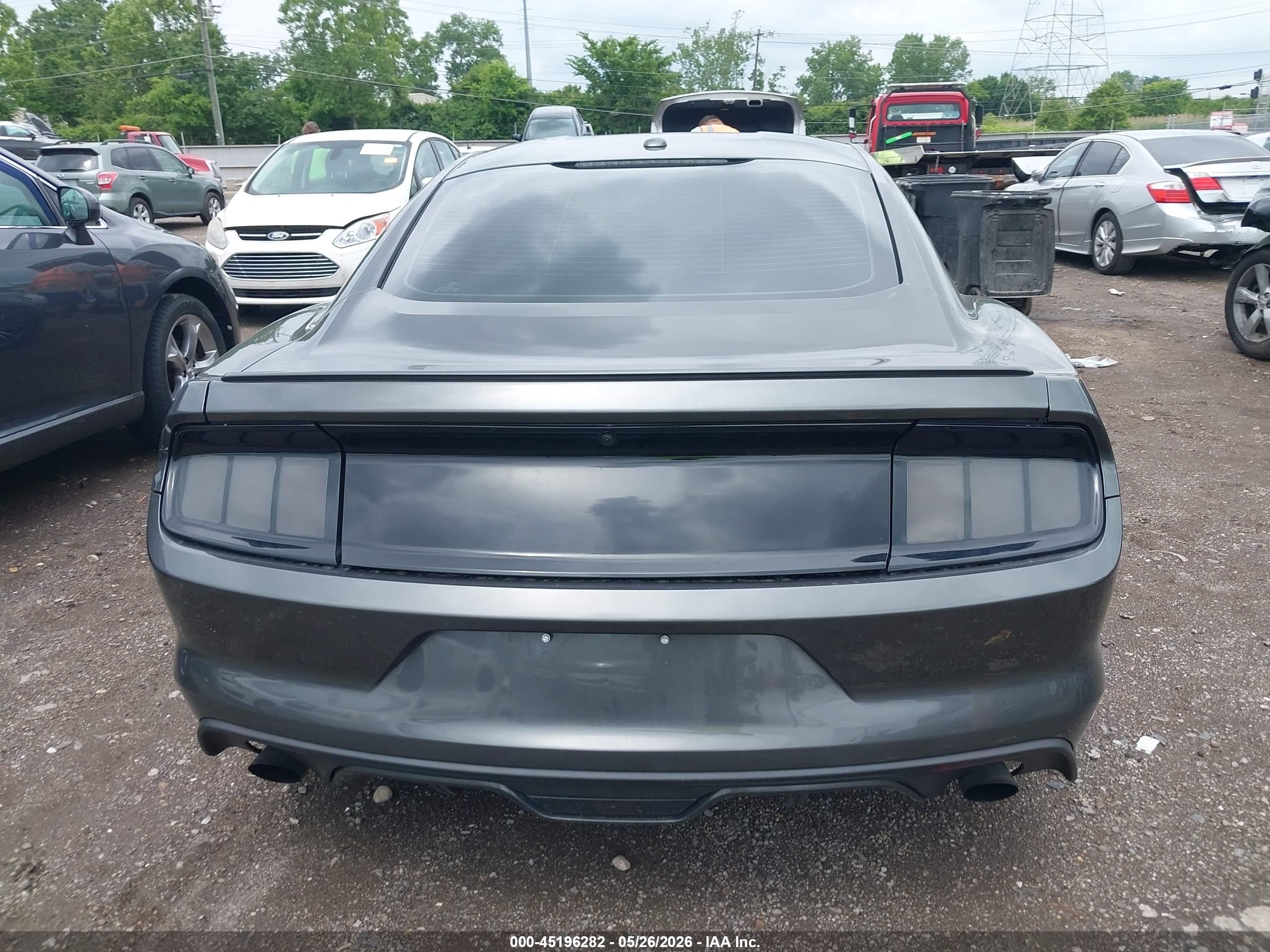 2015 Ford Mustang Ecoboost Gray vin: 1FA6P8TH3F5351847