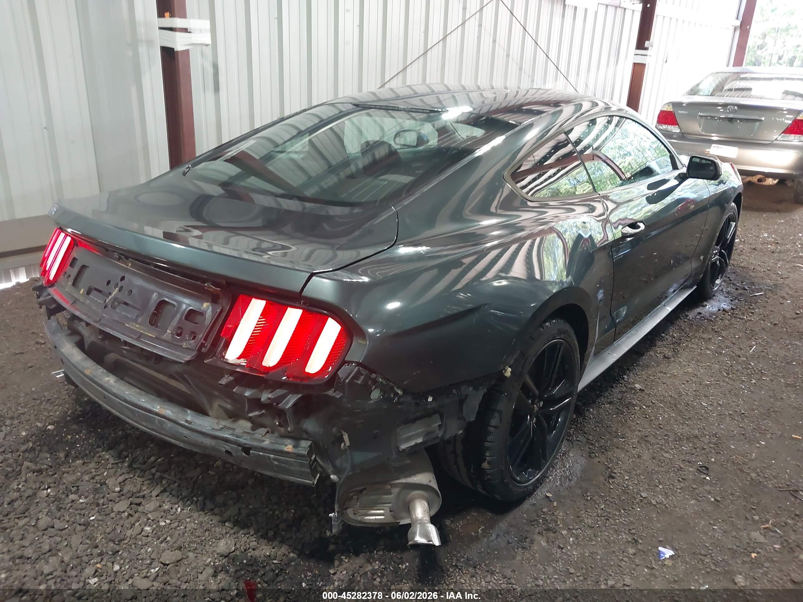 2015 Ford Mustang Ecoboost Green vin: 1FA6P8TH3F5367448