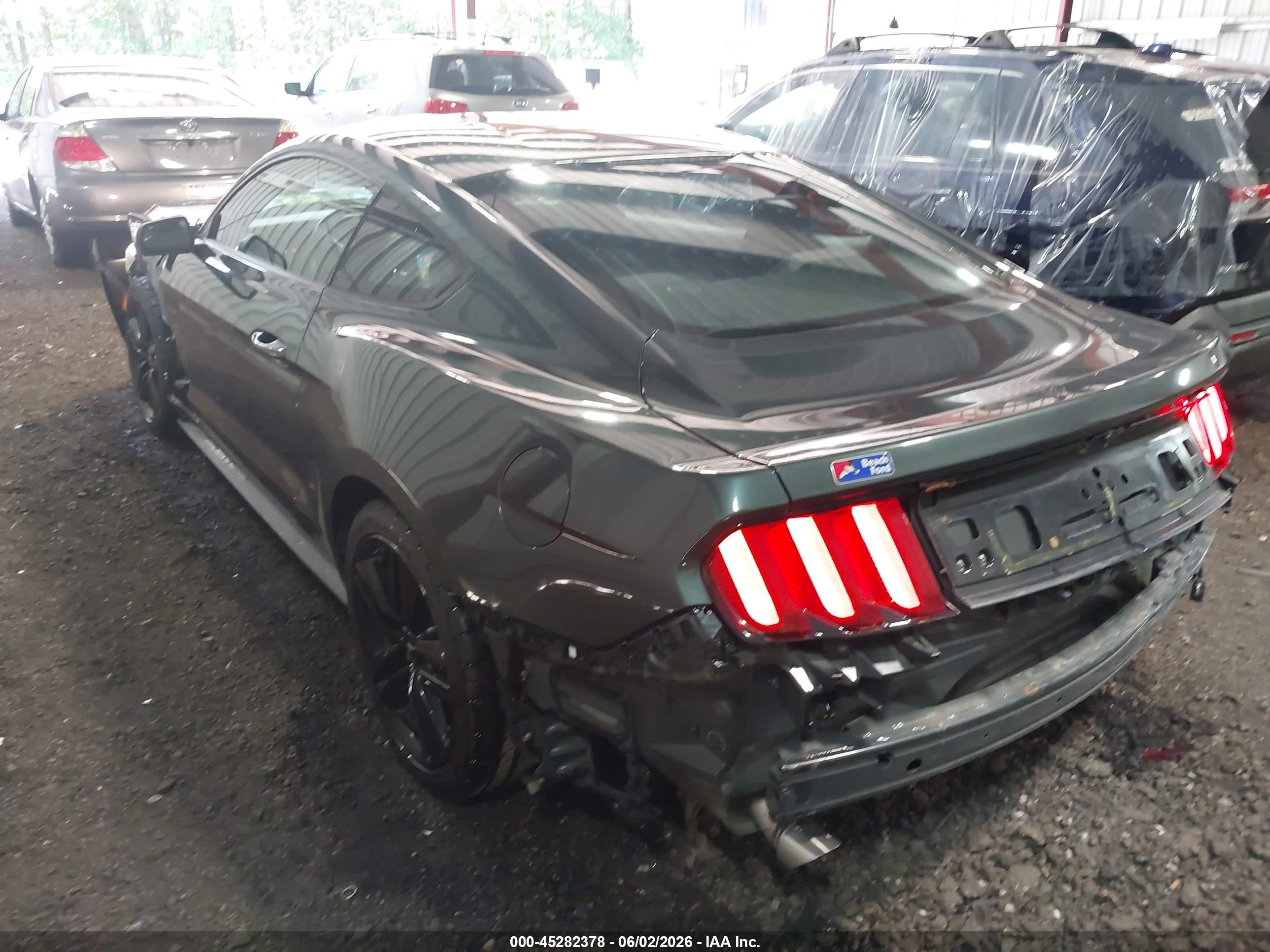 2015 Ford Mustang Ecoboost Green vin: 1FA6P8TH3F5367448